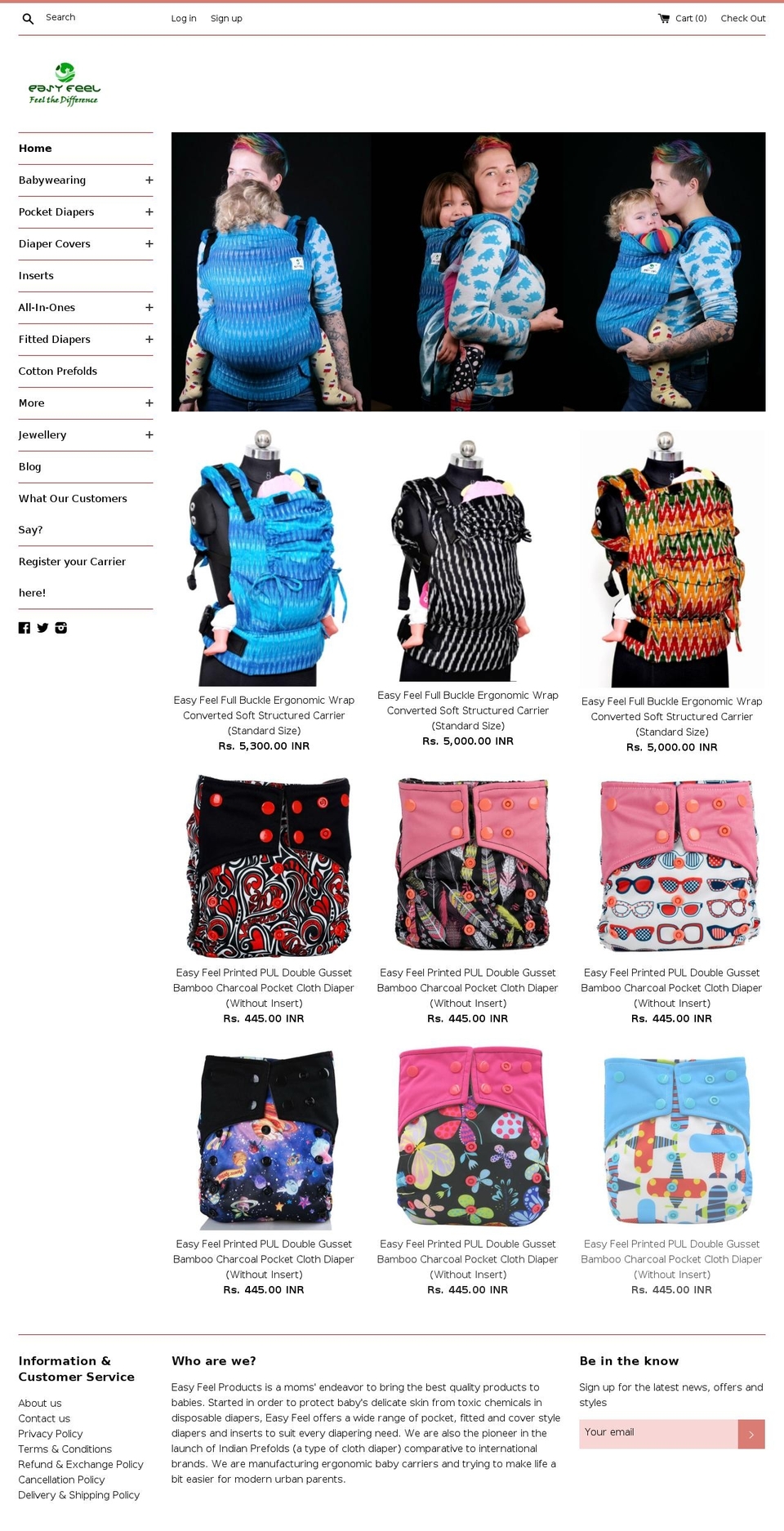 easyfeelproducts.com shopify website screenshot