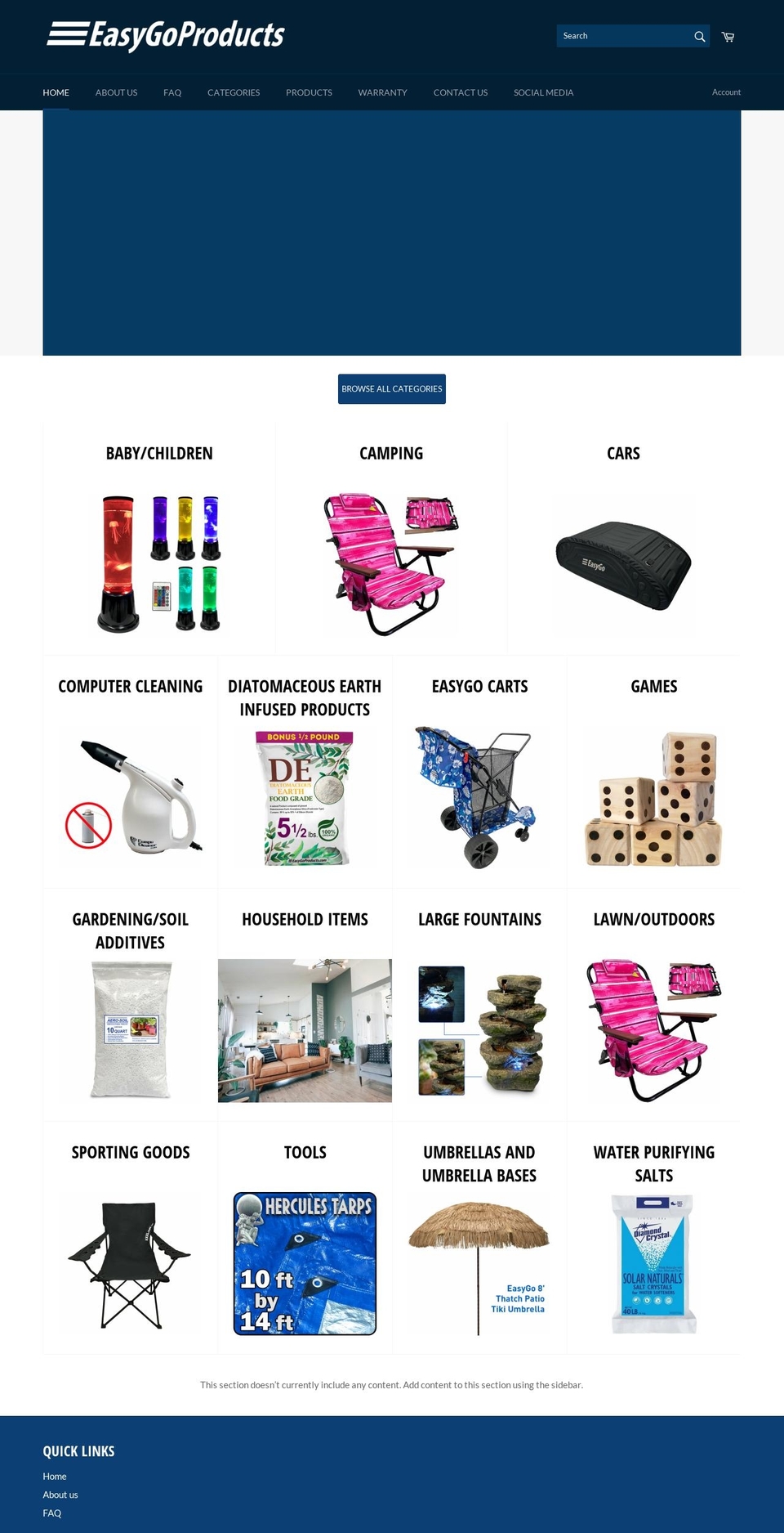 easygo-products.myshopify.com shopify website screenshot