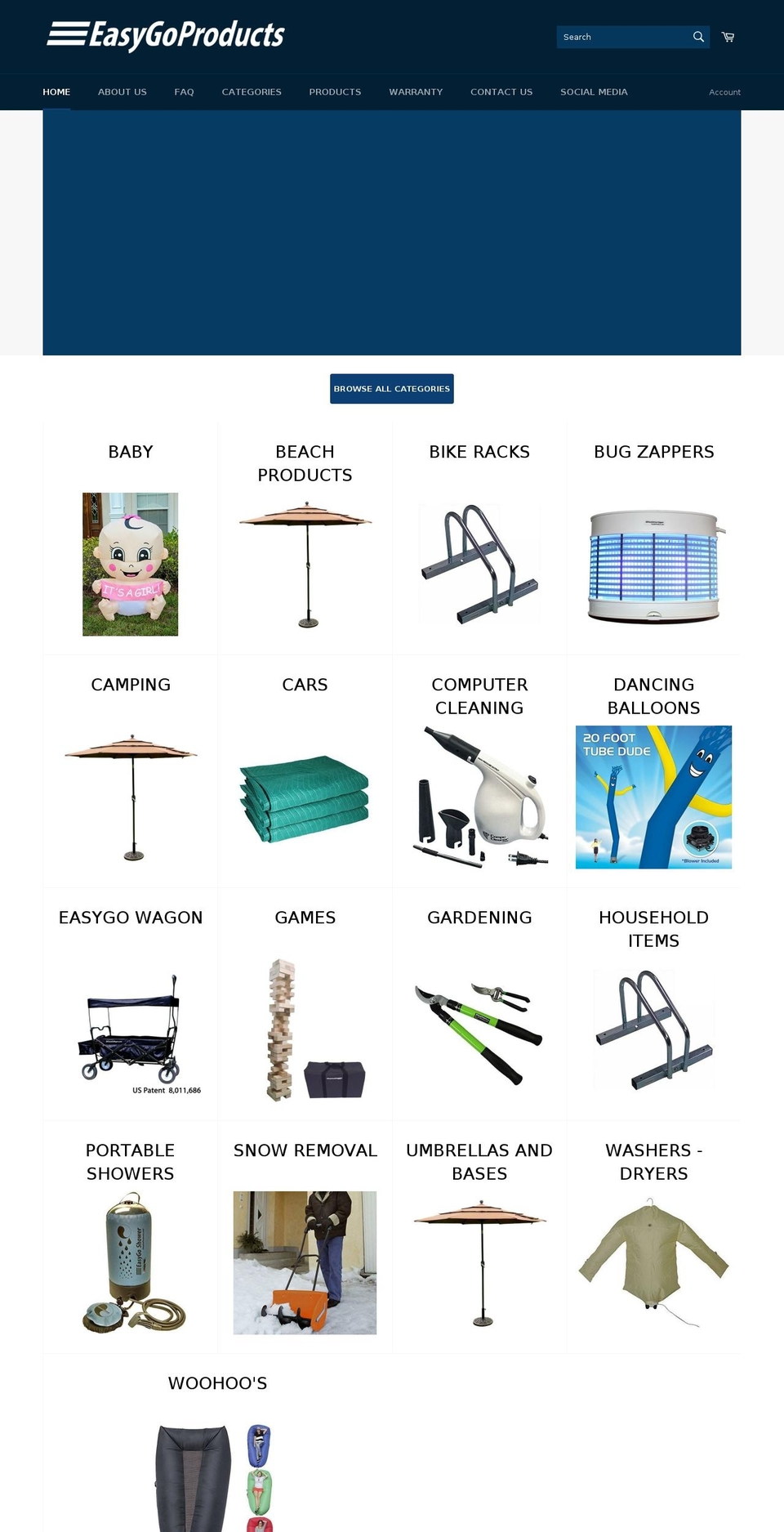 easygoproducts.com shopify website screenshot