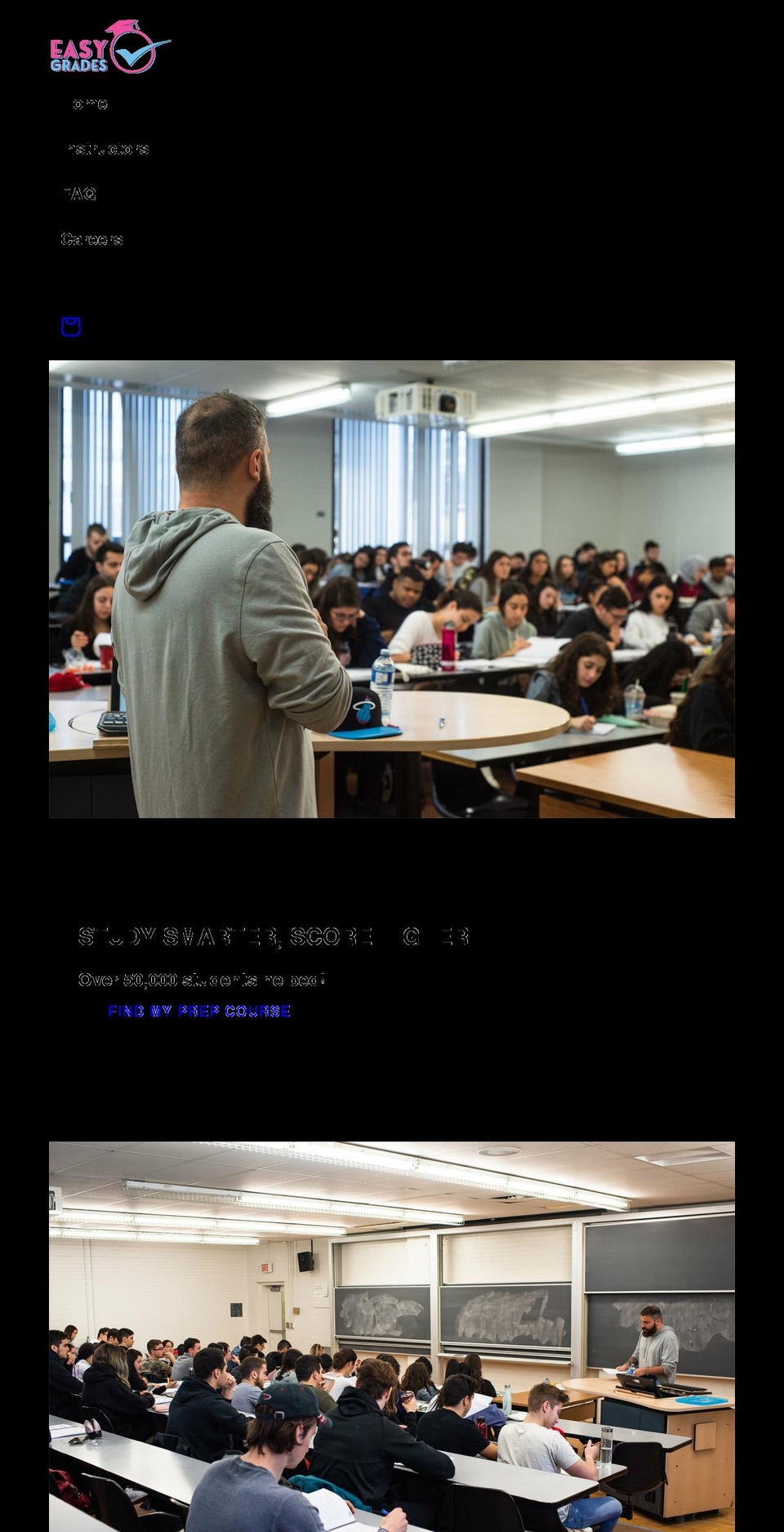 easygrades.net shopify website screenshot