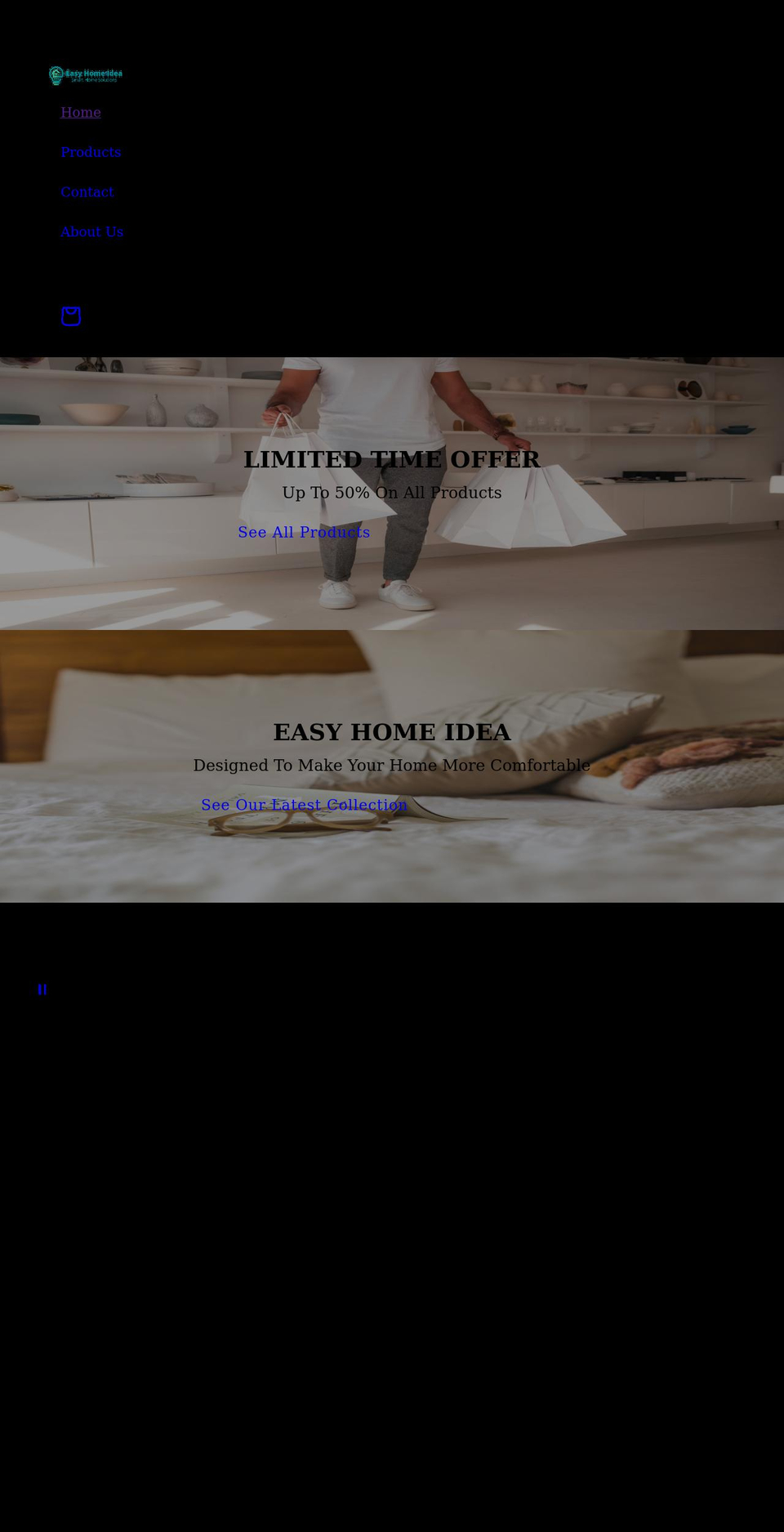 easyhomeidea.com shopify website screenshot