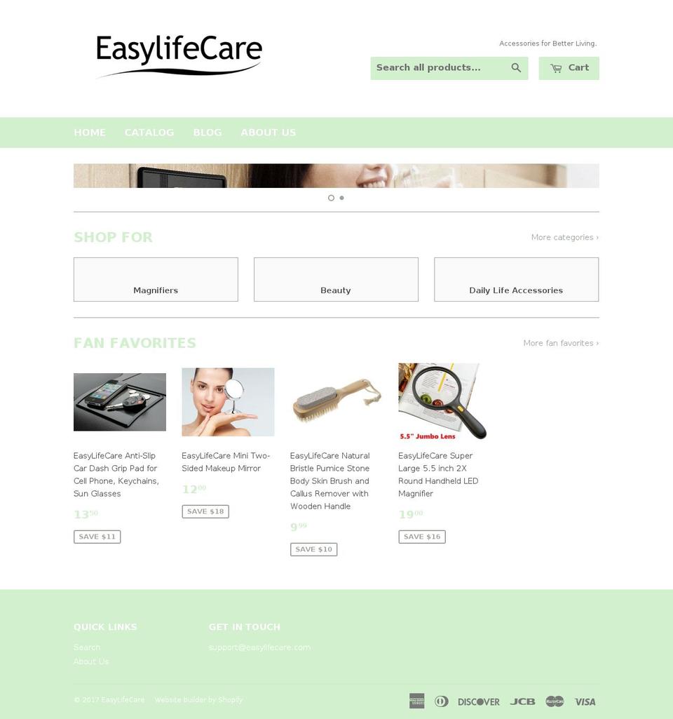 easylifecare.com shopify website screenshot