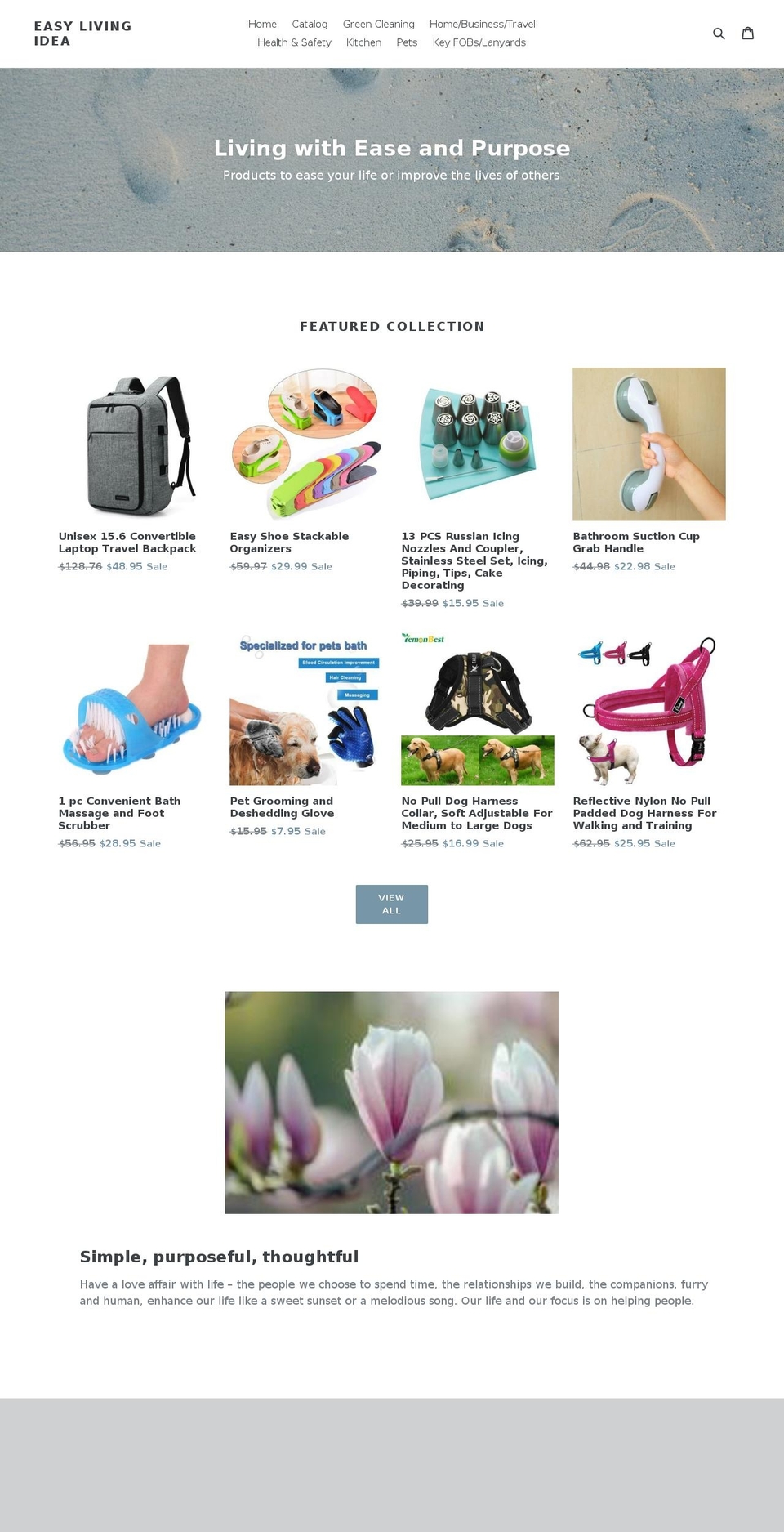 easylivingidea.com — Shopify storefront screenshot