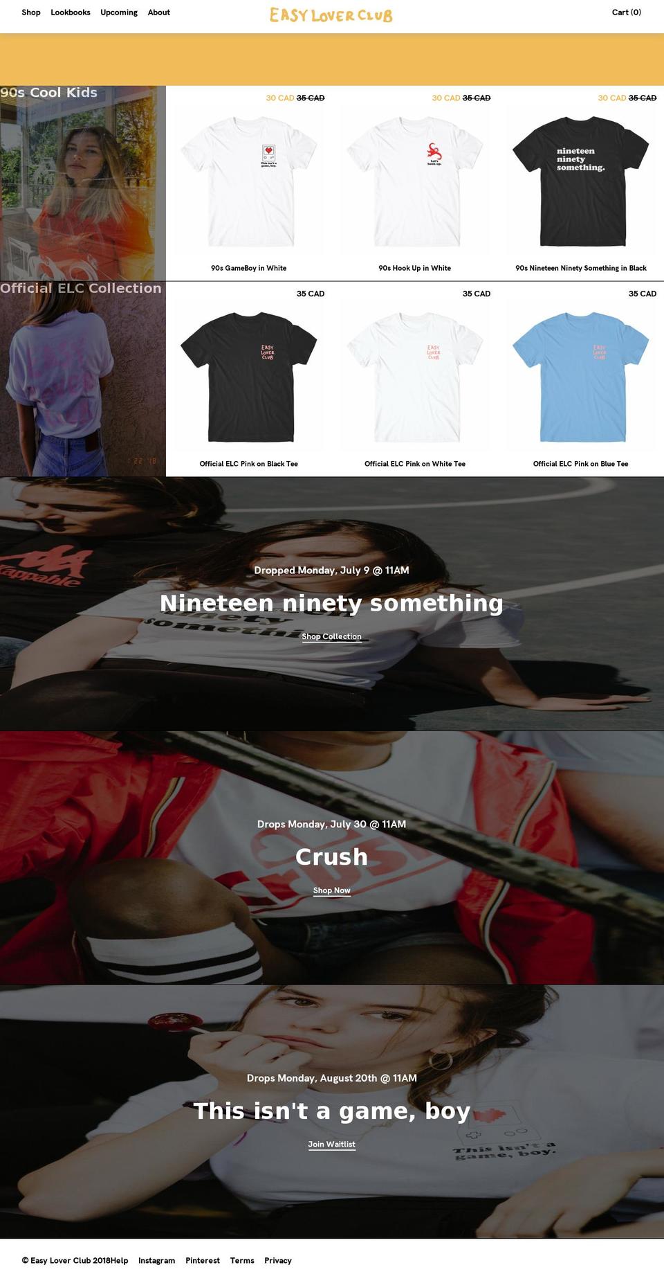 easylover.club shopify website screenshot