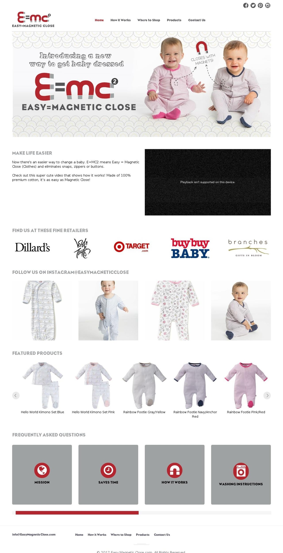 easymagneticlose.com shopify website screenshot