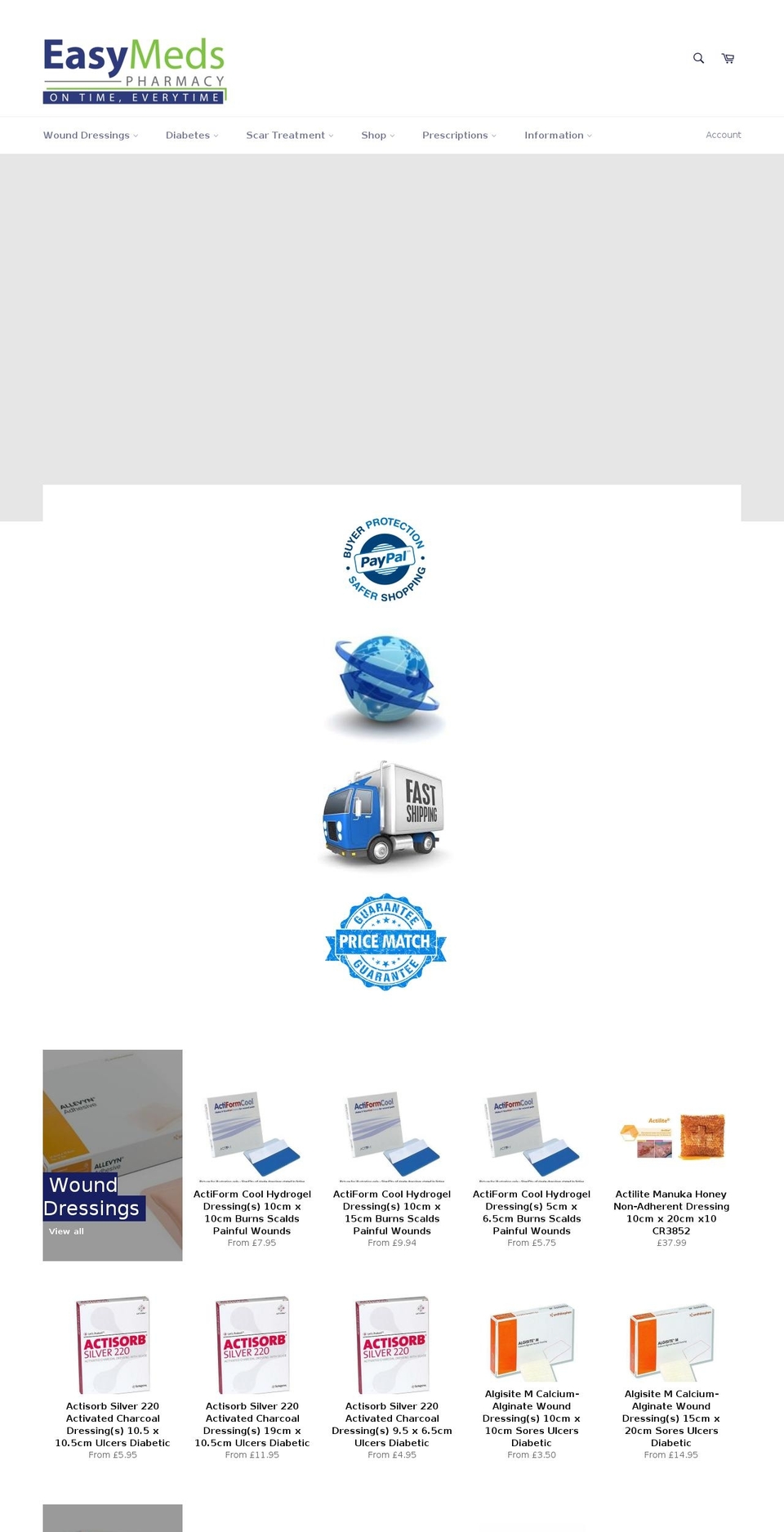 easymedshealth.com shopify website screenshot