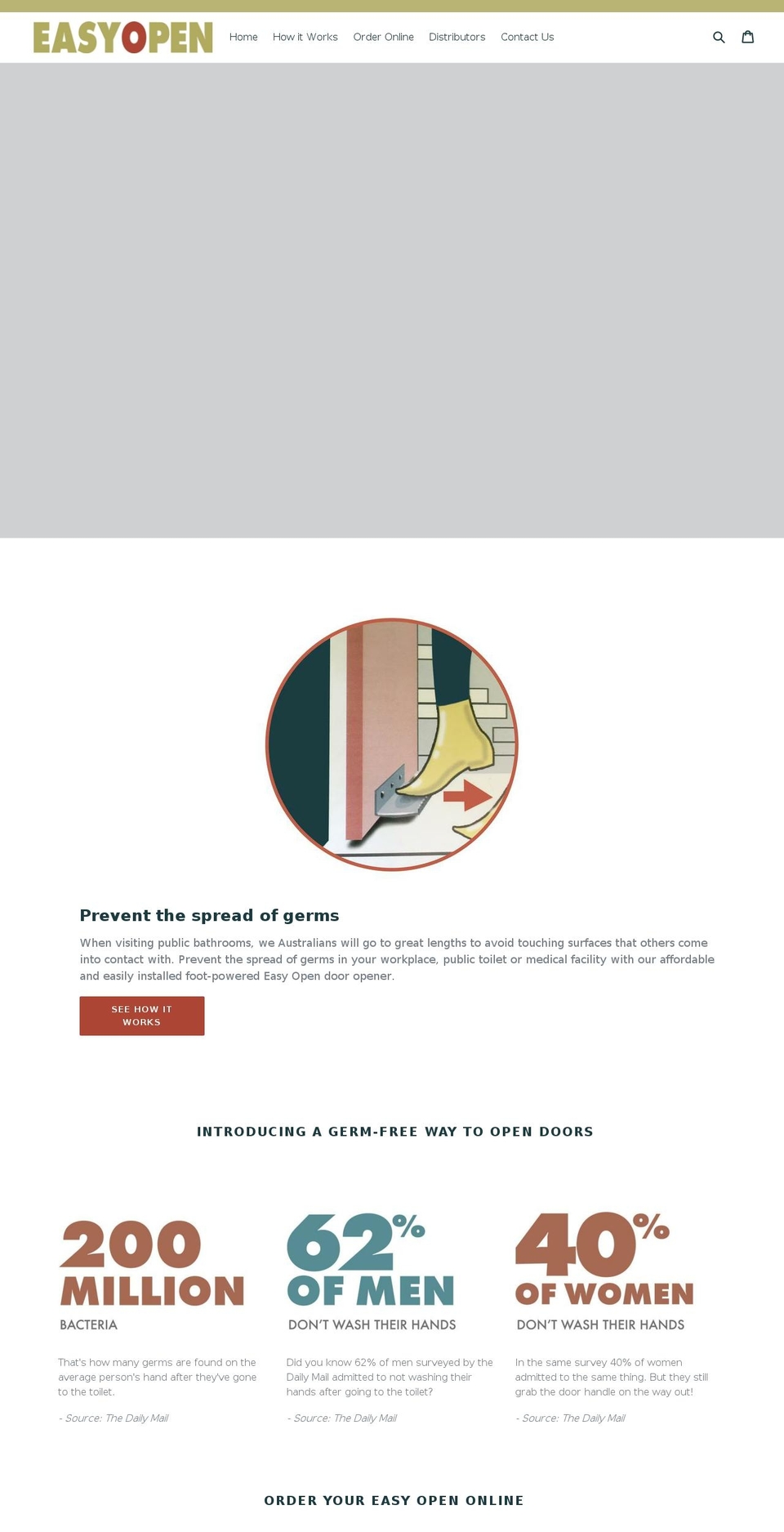 easyopen.com.au shopify website screenshot
