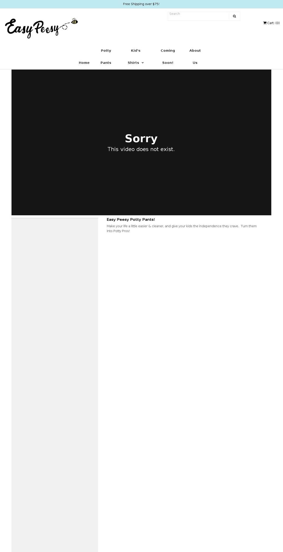easypeesy.com — Shopify storefront screenshot