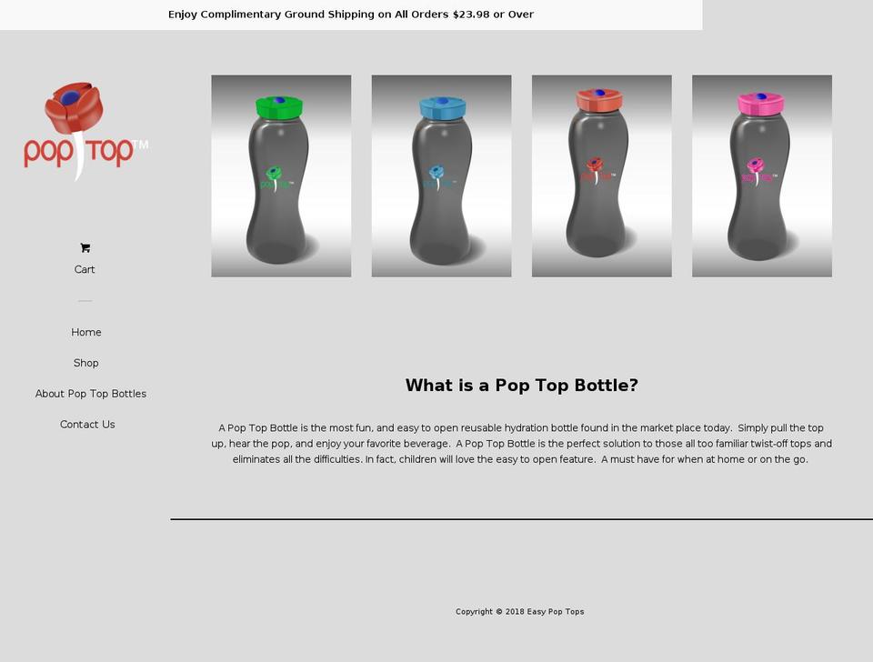 easypoptops.com shopify website screenshot