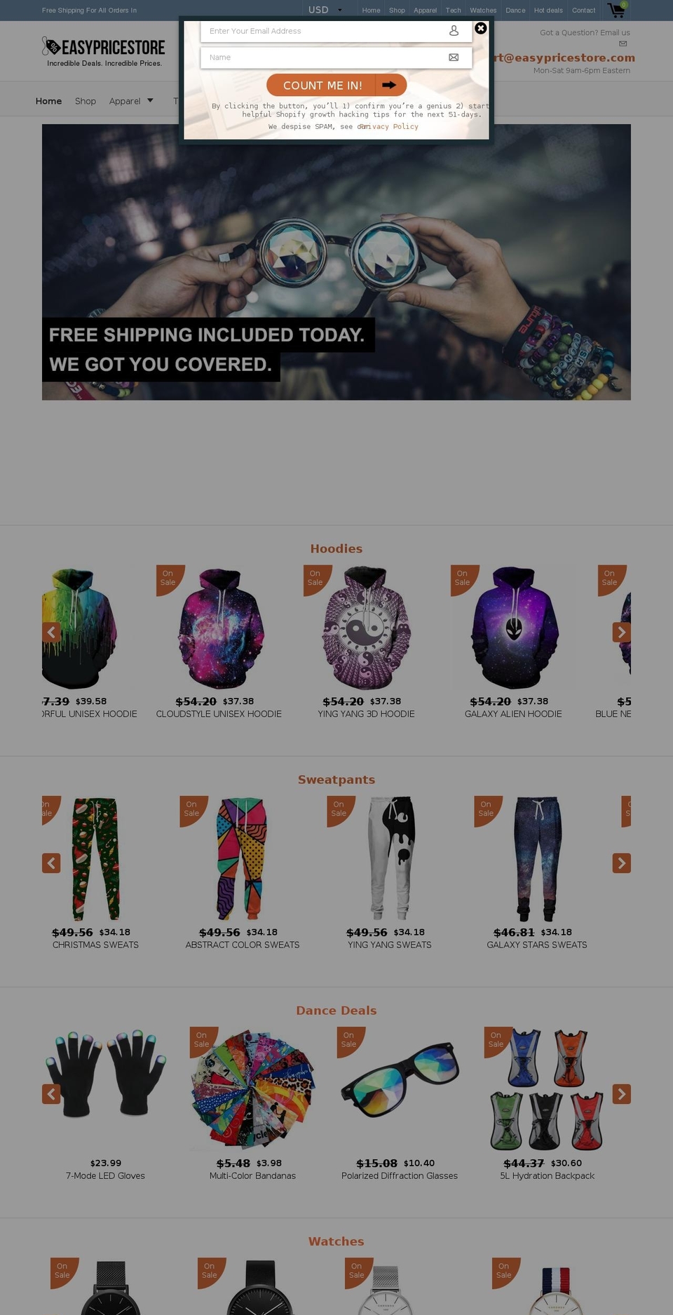 easypricestore.com — Shopify storefront screenshot