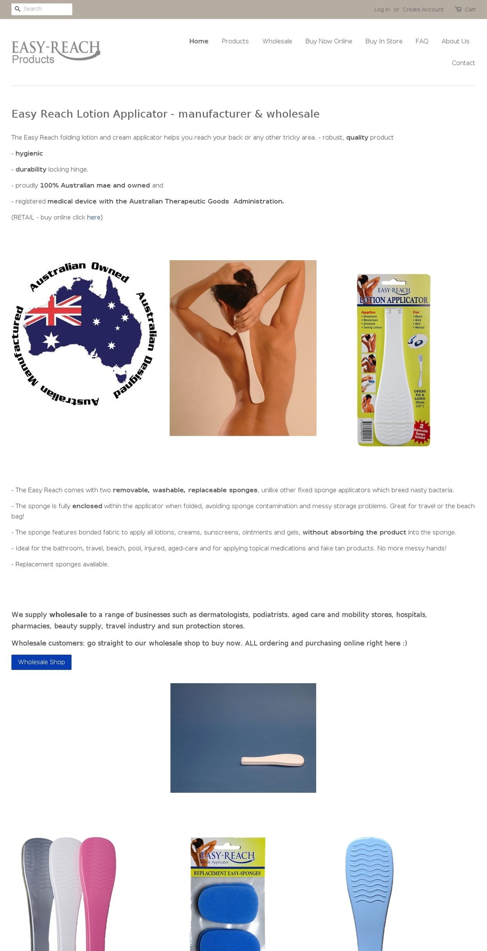 easyreachproducts.com.au shopify website screenshot