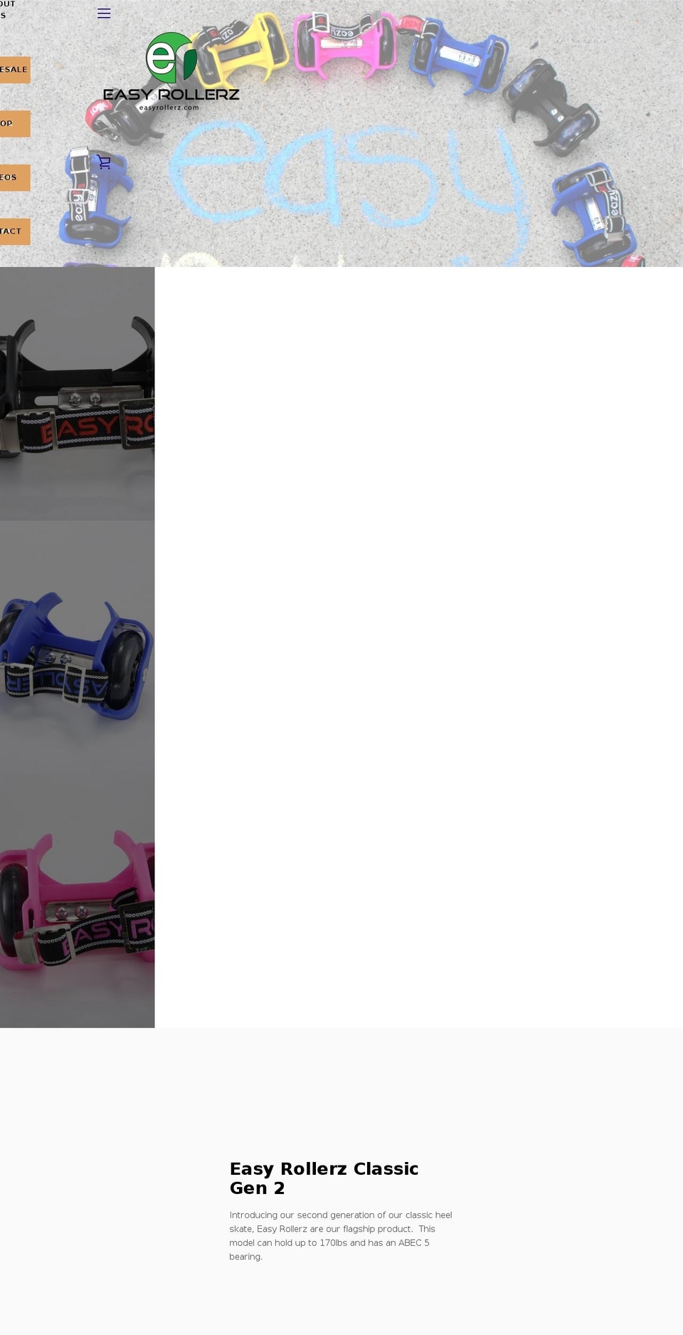 easyrollerz.com shopify website screenshot