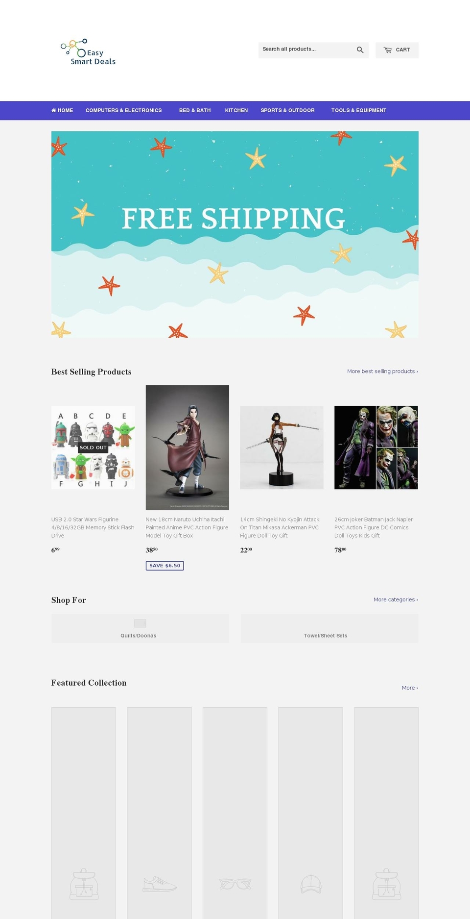 easysmartdeals.com — Shopify storefront screenshot