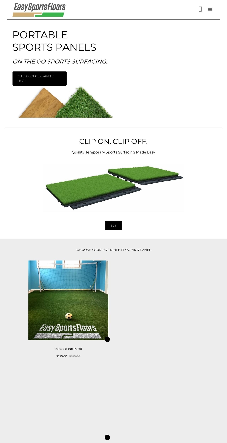 easysportsfloors.com shopify website screenshot