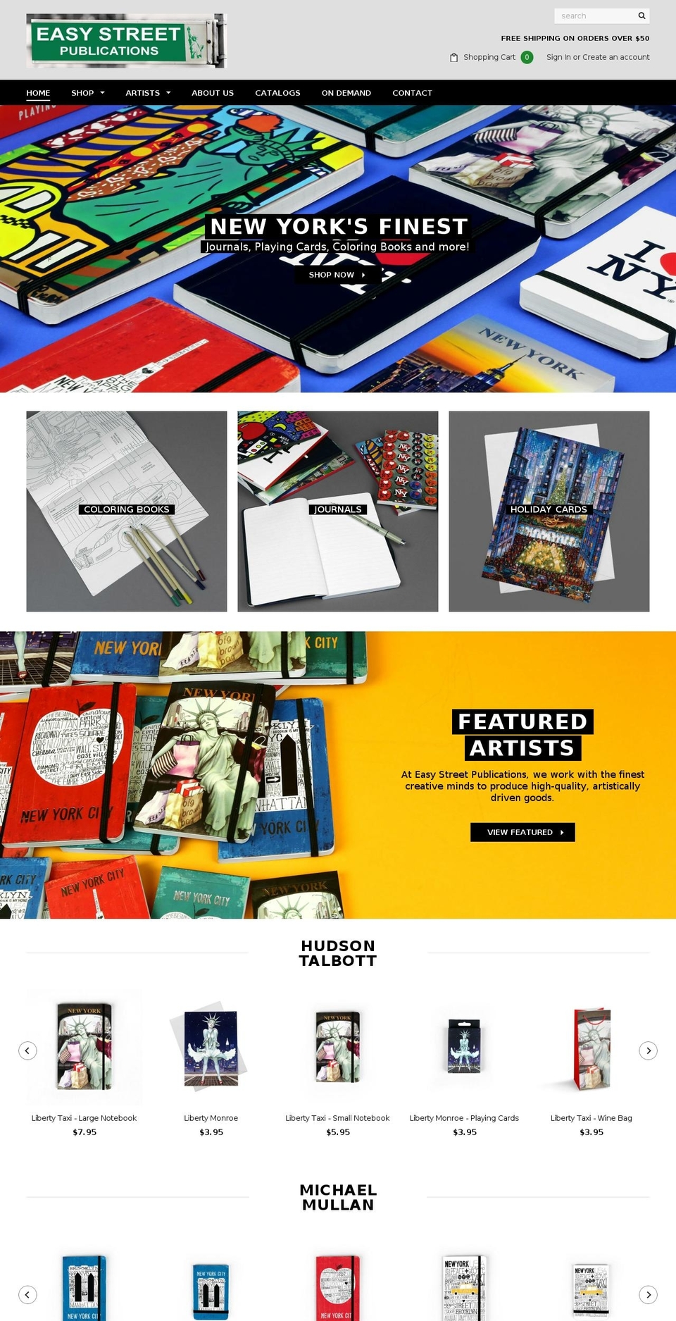 easystreetpublications.com — Shopify storefront screenshot