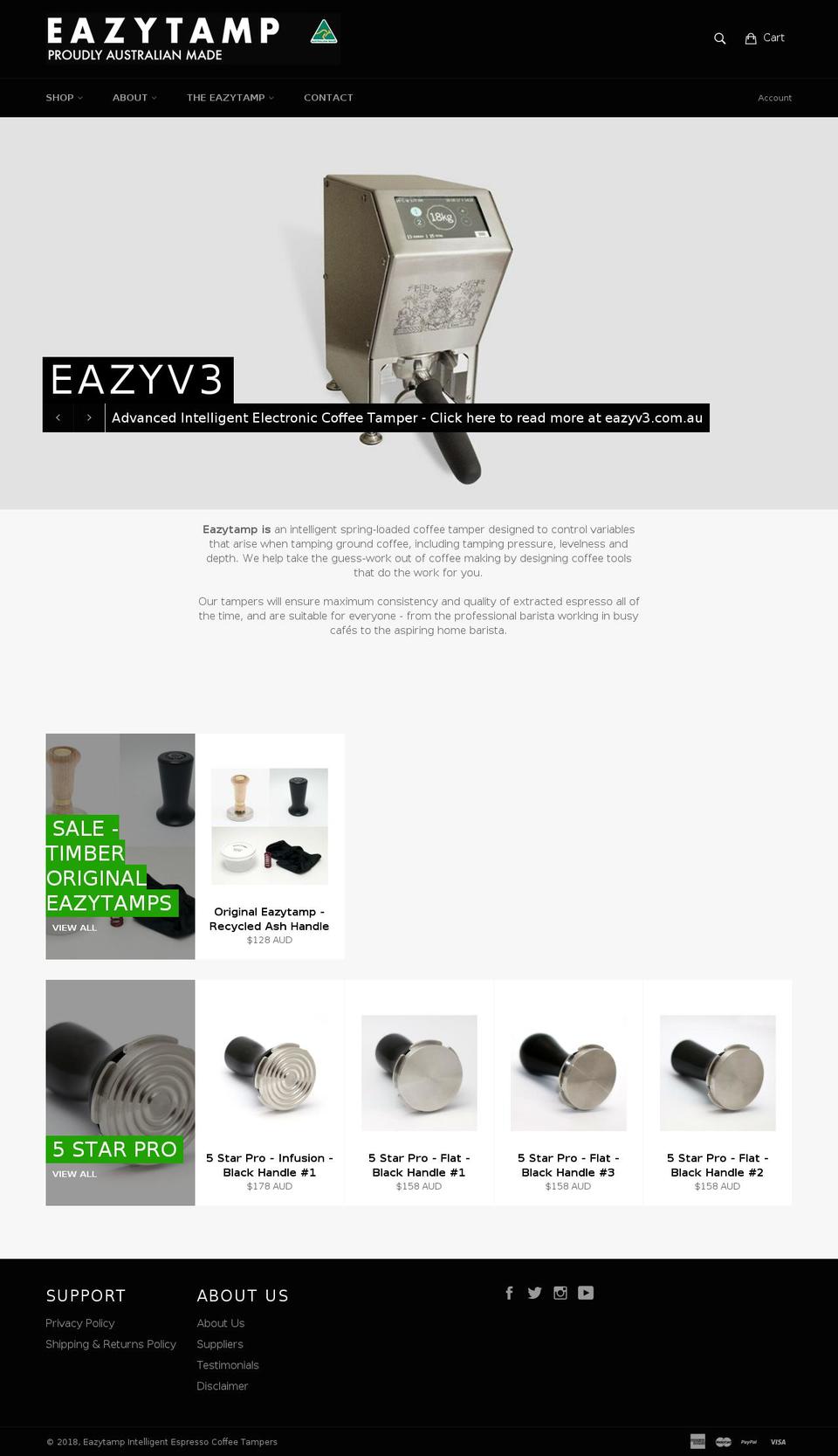 easytamp.com.au shopify website screenshot