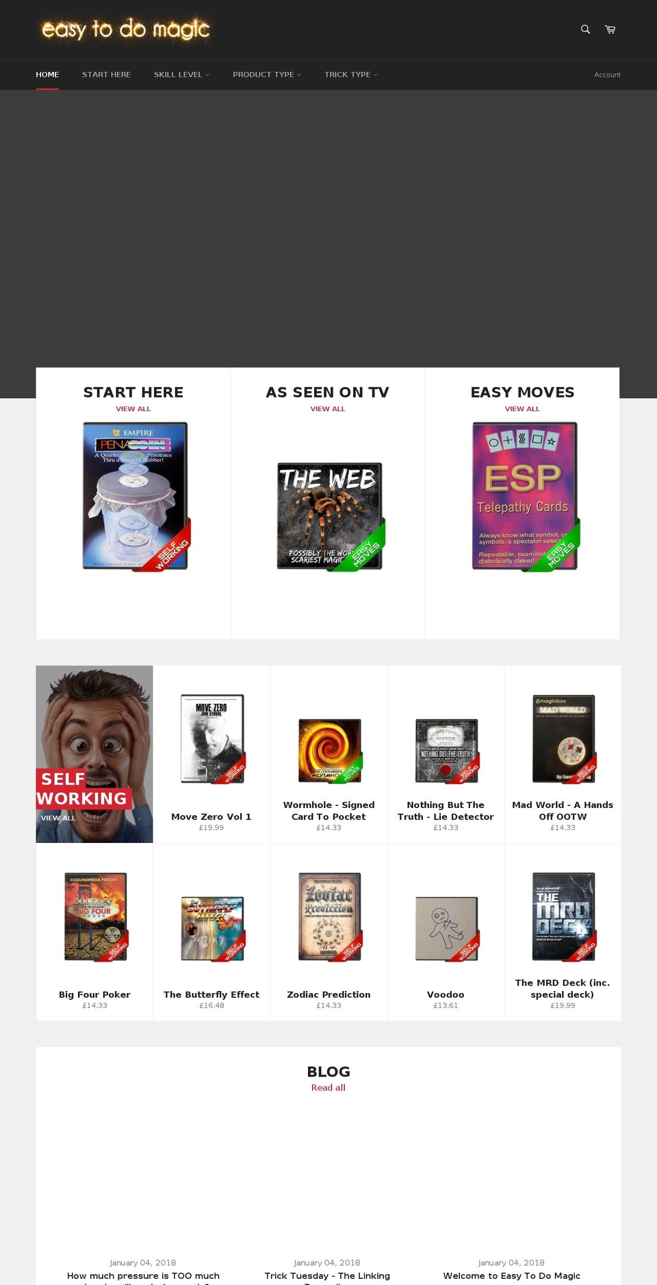 easytodomagic.com — Shopify storefront screenshot