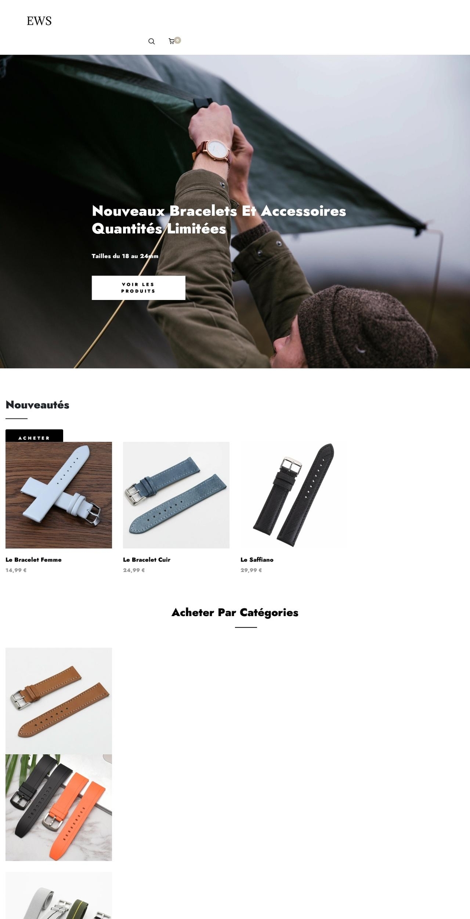 easywatchstraps.com shopify website screenshot