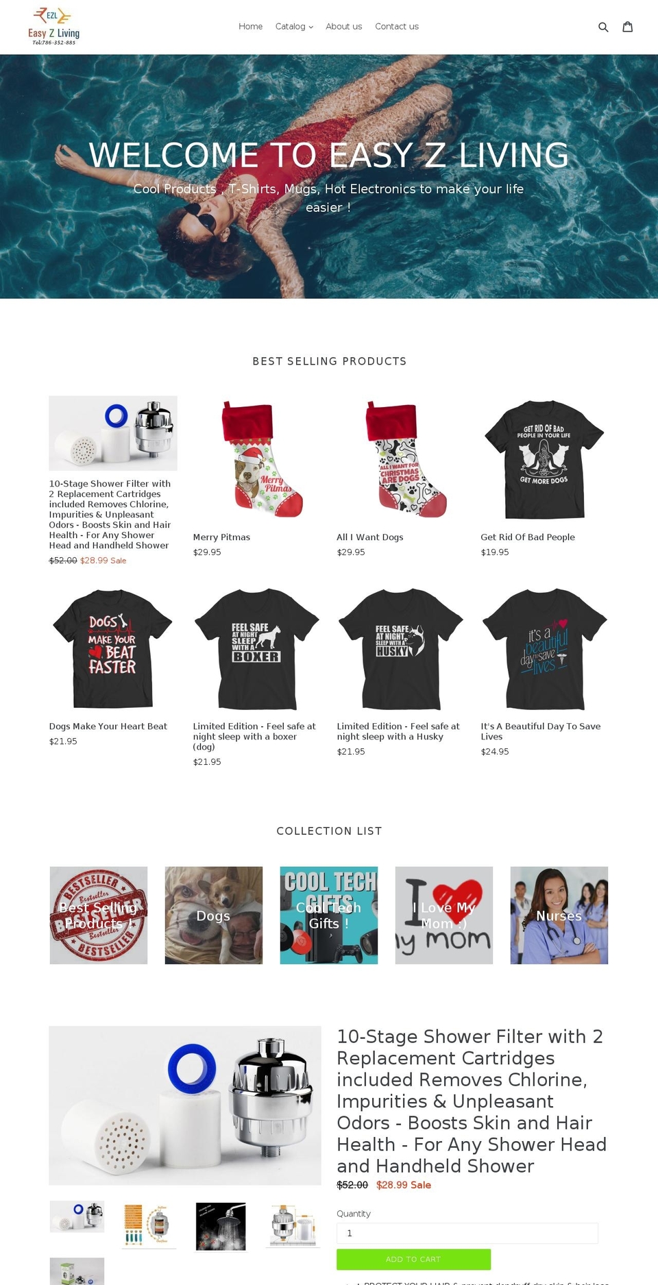easyzliving.com — Shopify storefront screenshot