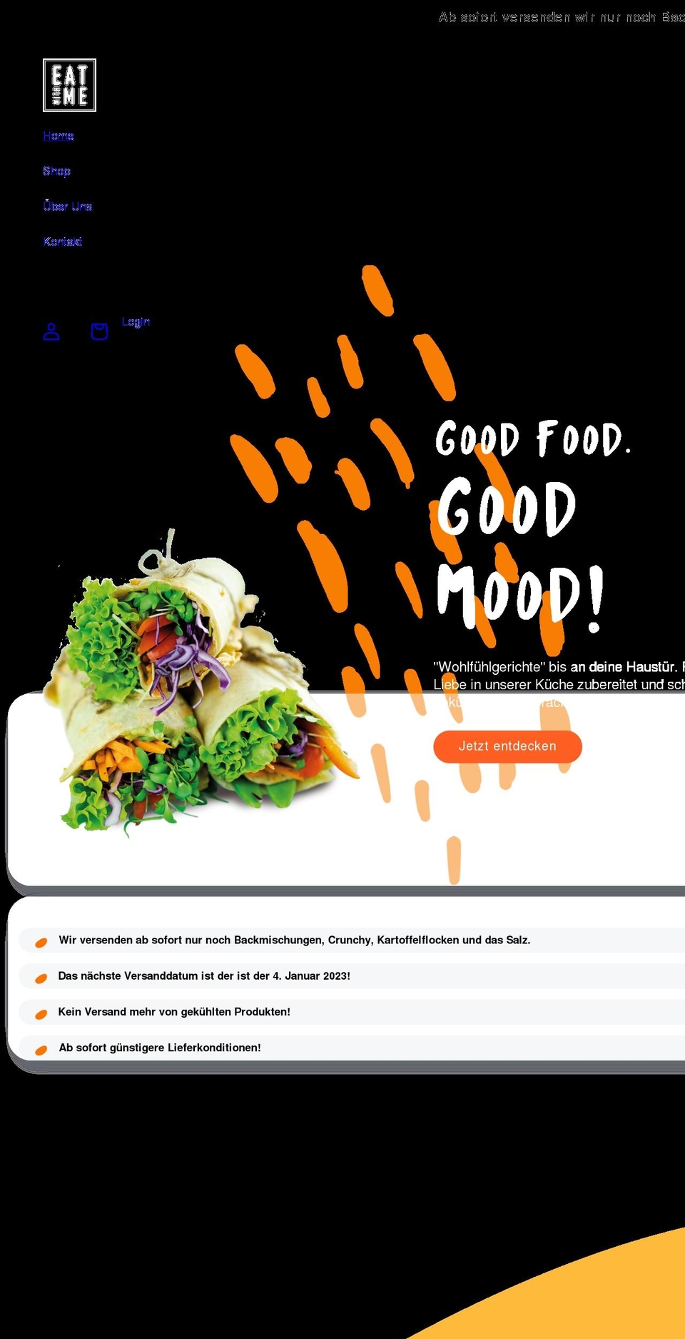 eat-with-me.com shopify website screenshot