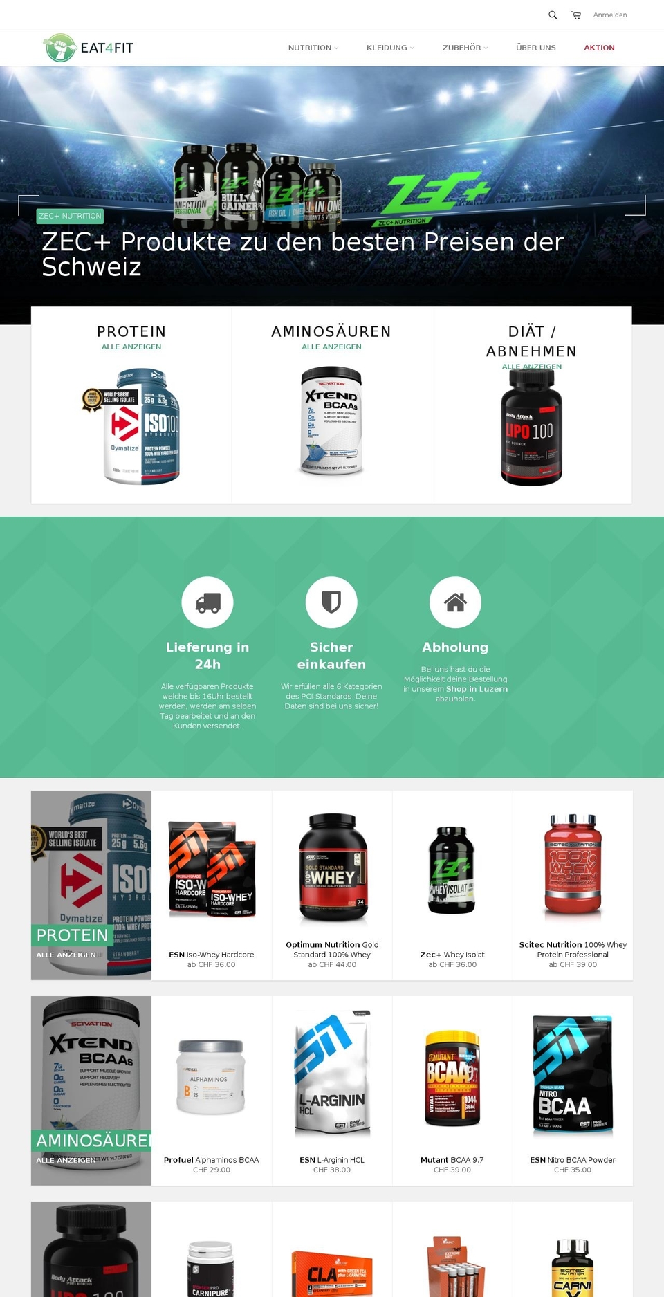 eat4fit.com shopify website screenshot