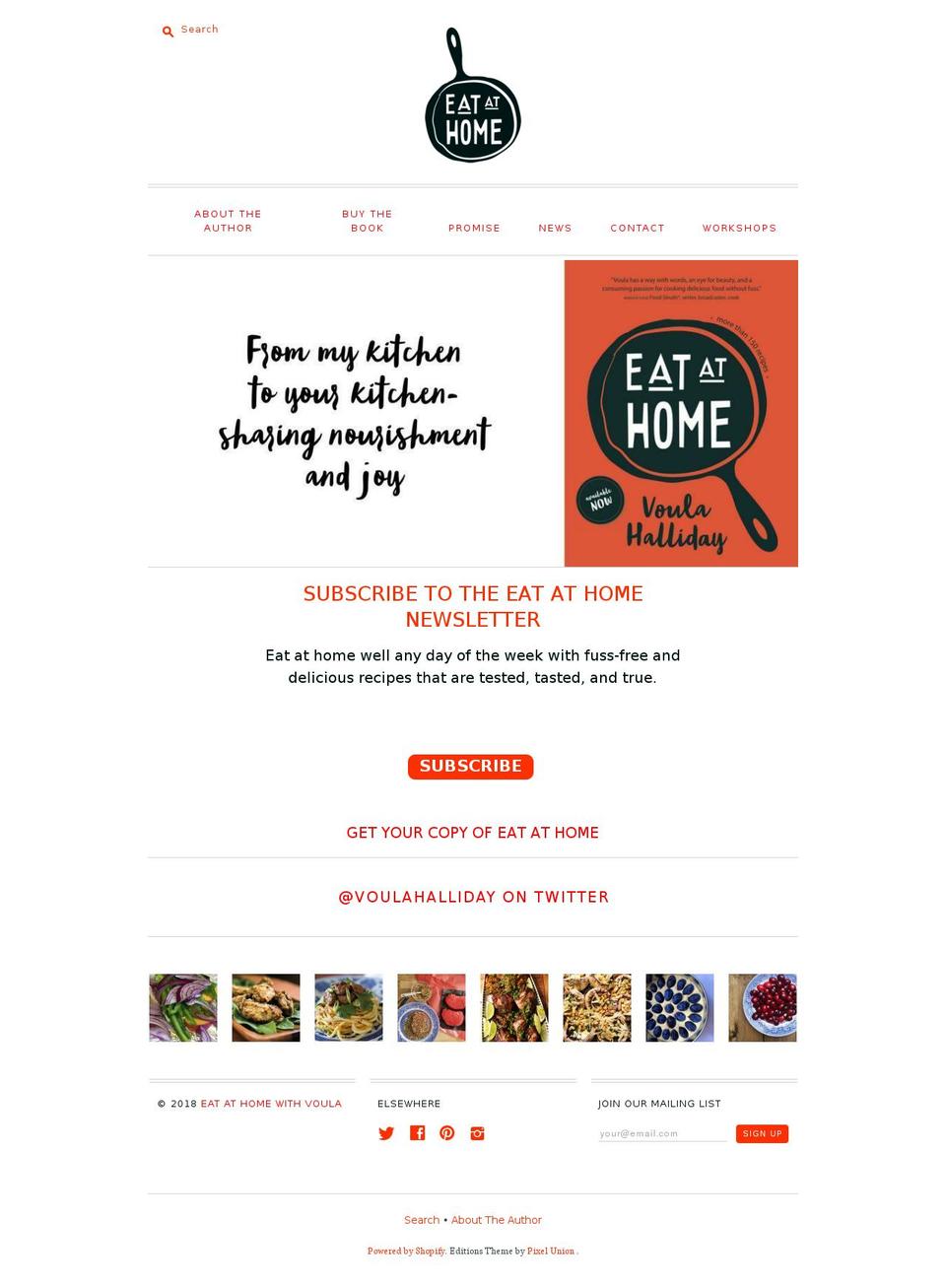 eatathome.ca shopify website screenshot