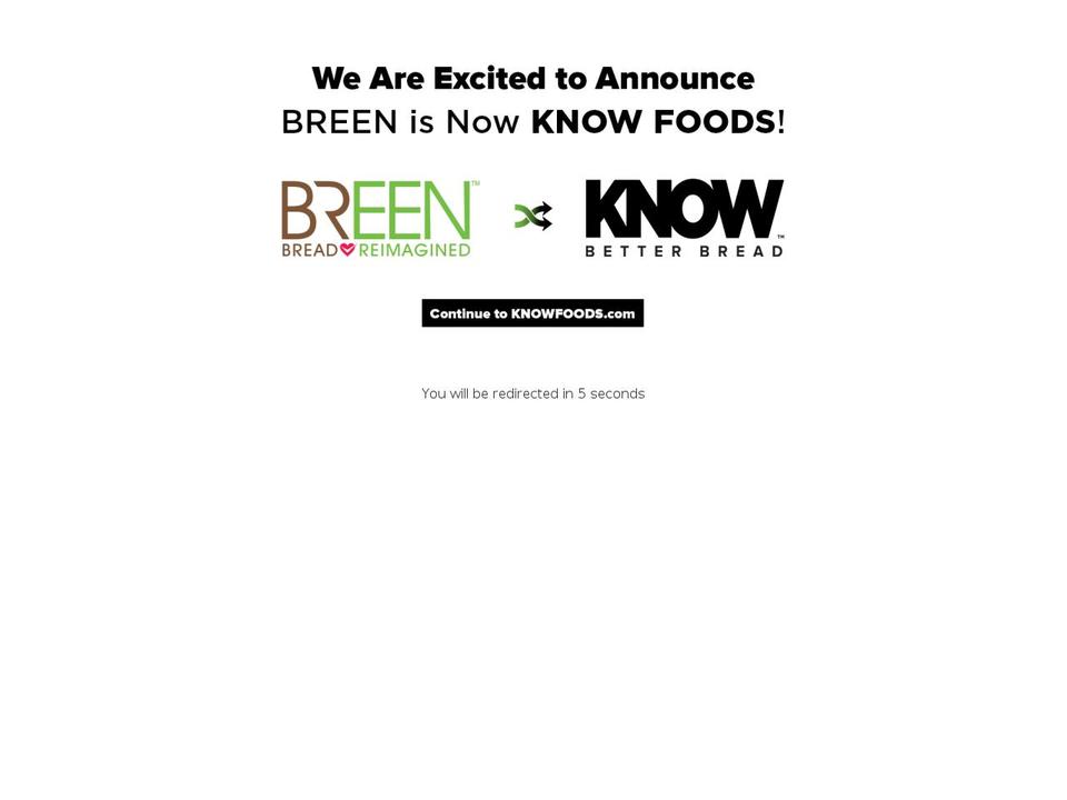 eatbreen.com shopify website screenshot