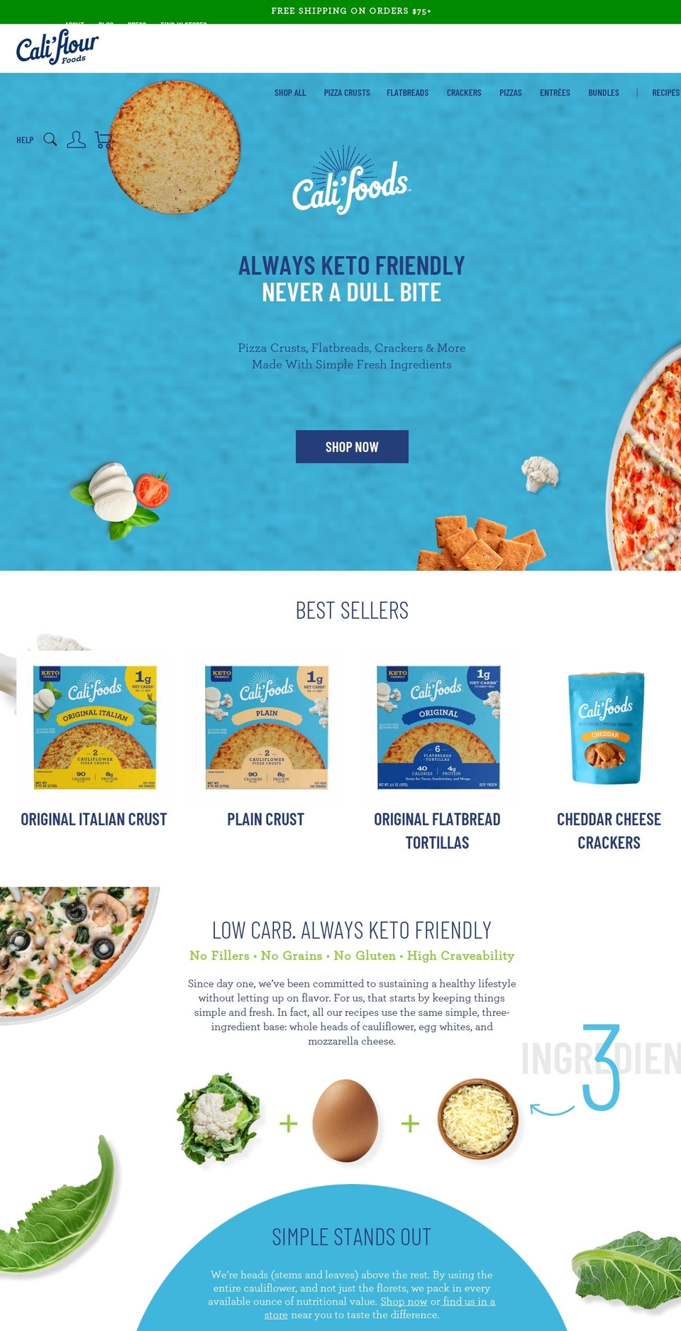 Copy of Responsive V2 - June12Updates Shopify theme site example eatcaliflour.com