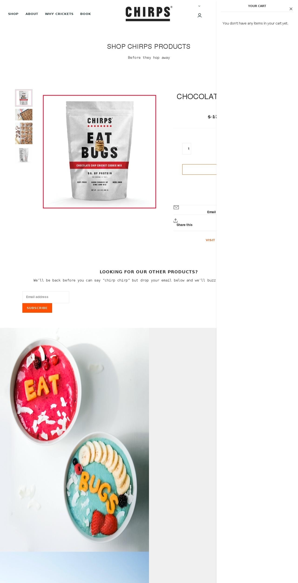 eatchirps.com shopify website screenshot