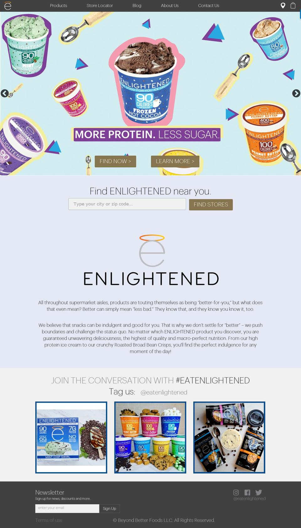 eatenlightened.com shopify website screenshot