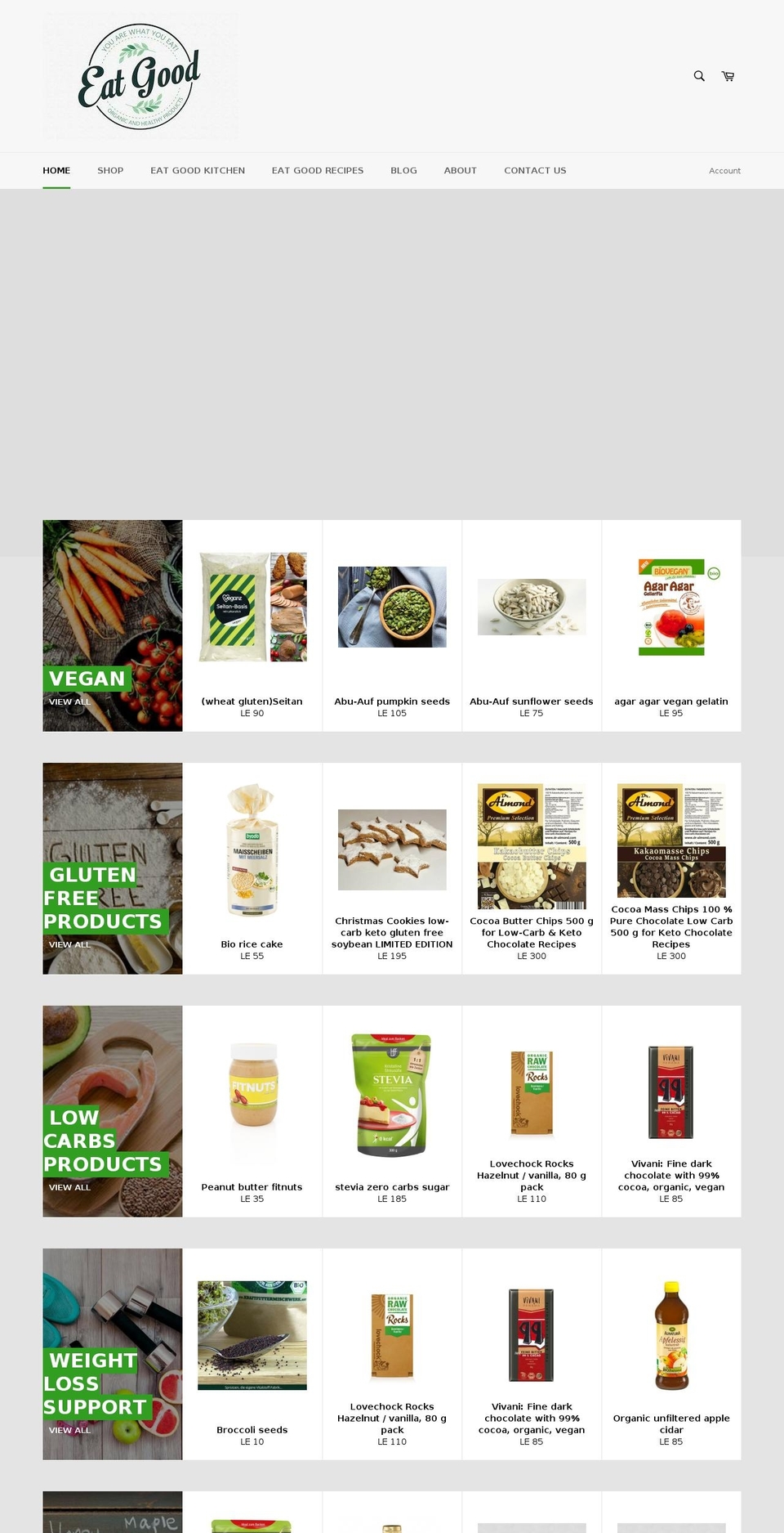 eatgoodco.com shopify website screenshot