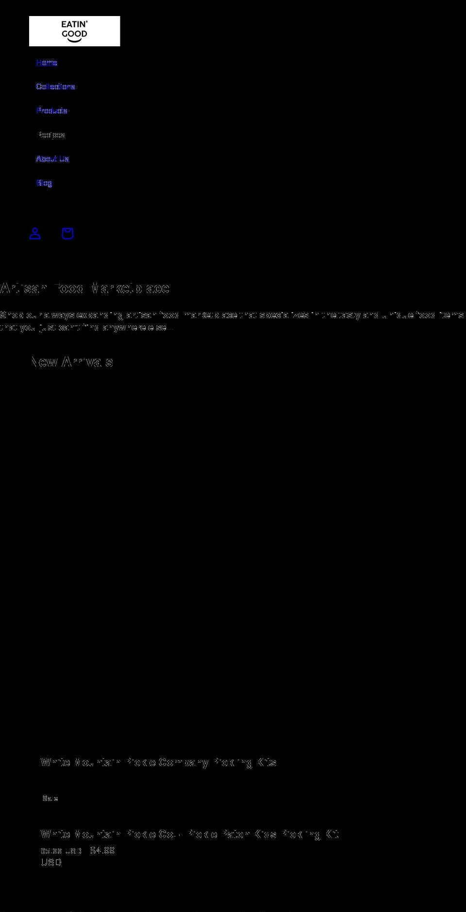 eatin-good.com shopify website screenshot
