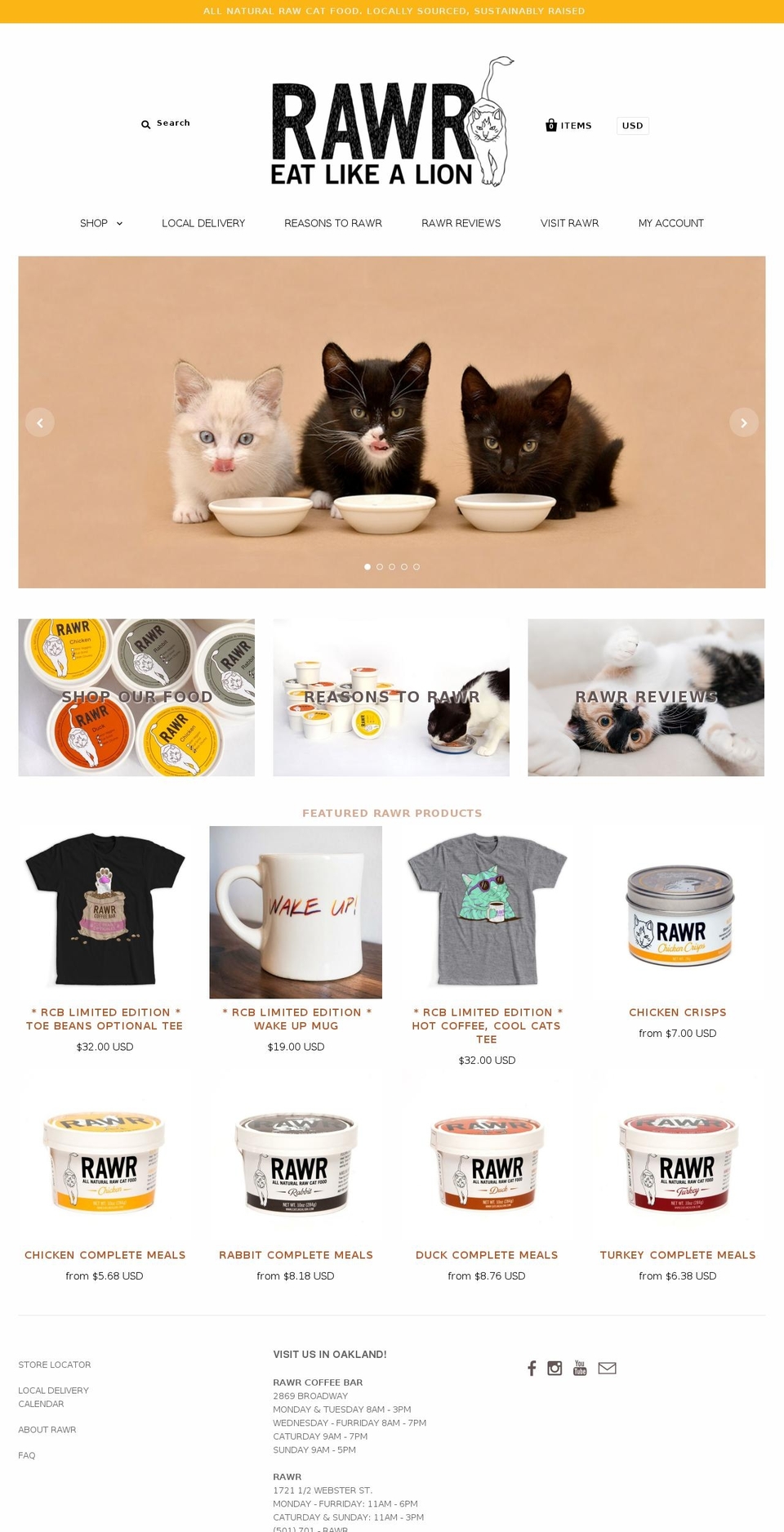 eatlikealion.com shopify website screenshot
