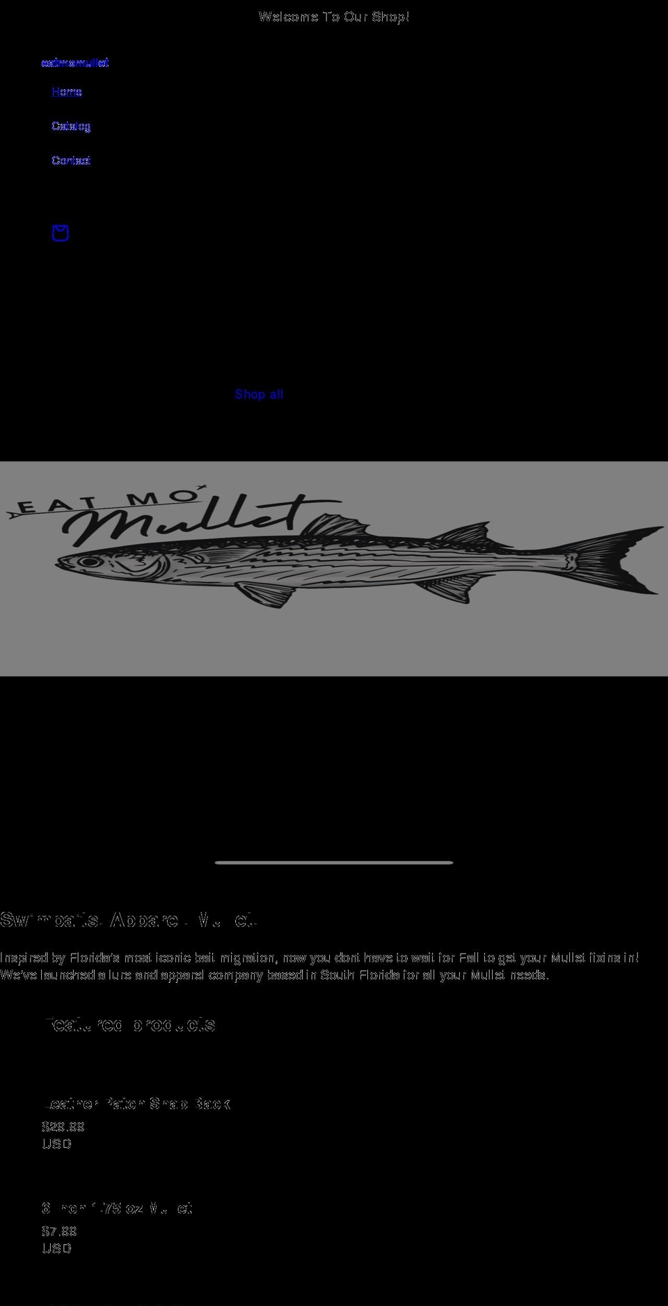 eatmomullet.com shopify website screenshot