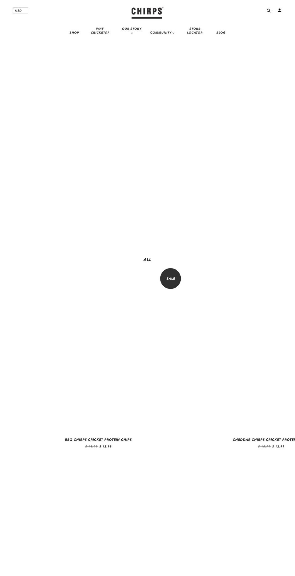 eatmorebugs.com — Shopify storefront screenshot