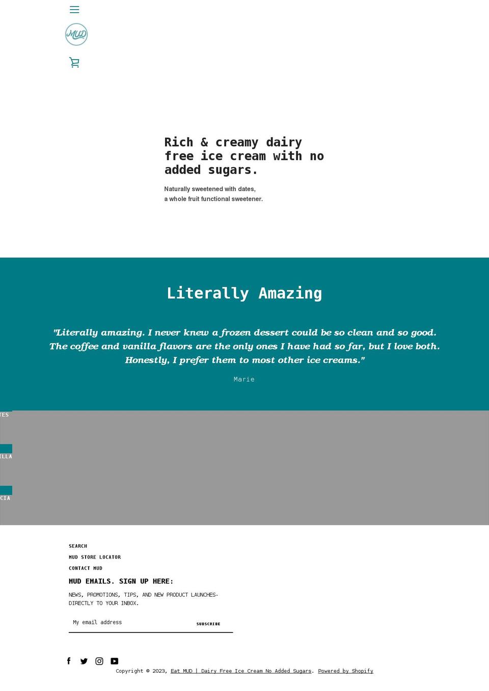 eatmud.com shopify website screenshot
