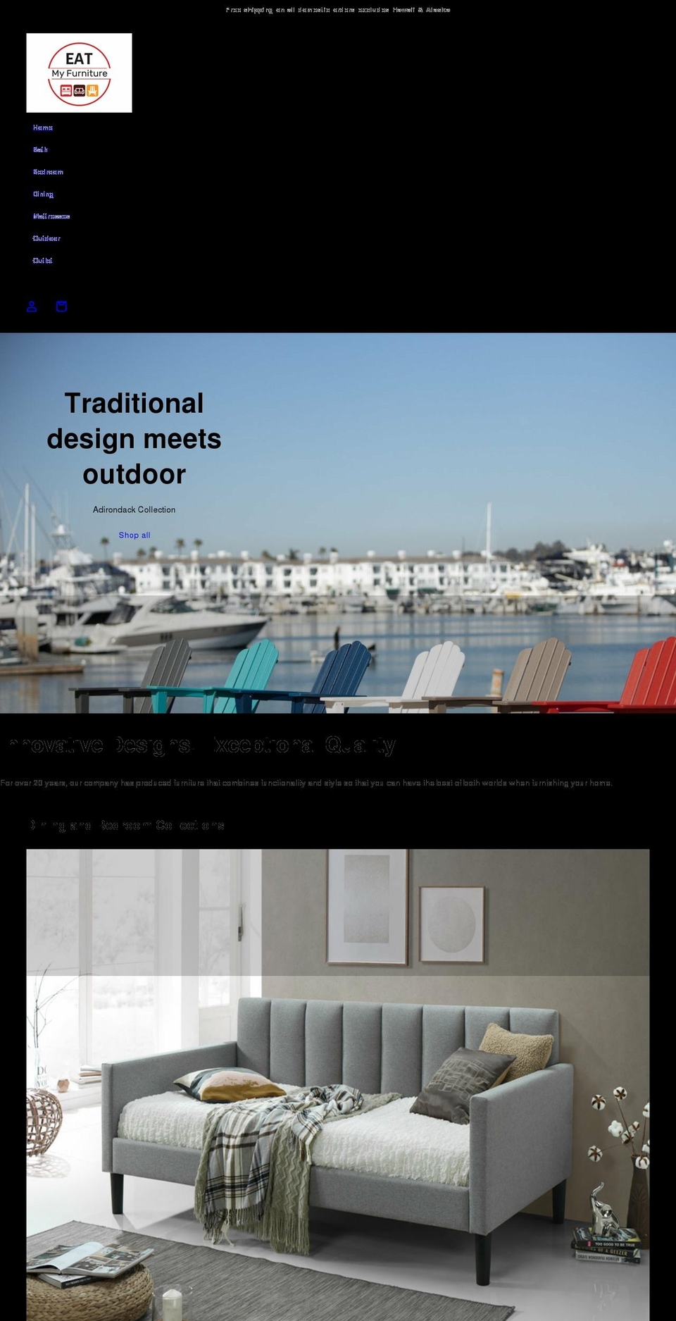 eatmyfurniture.com shopify website screenshot