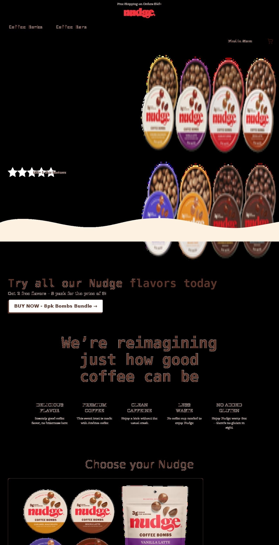 eatnudge.com shopify website screenshot