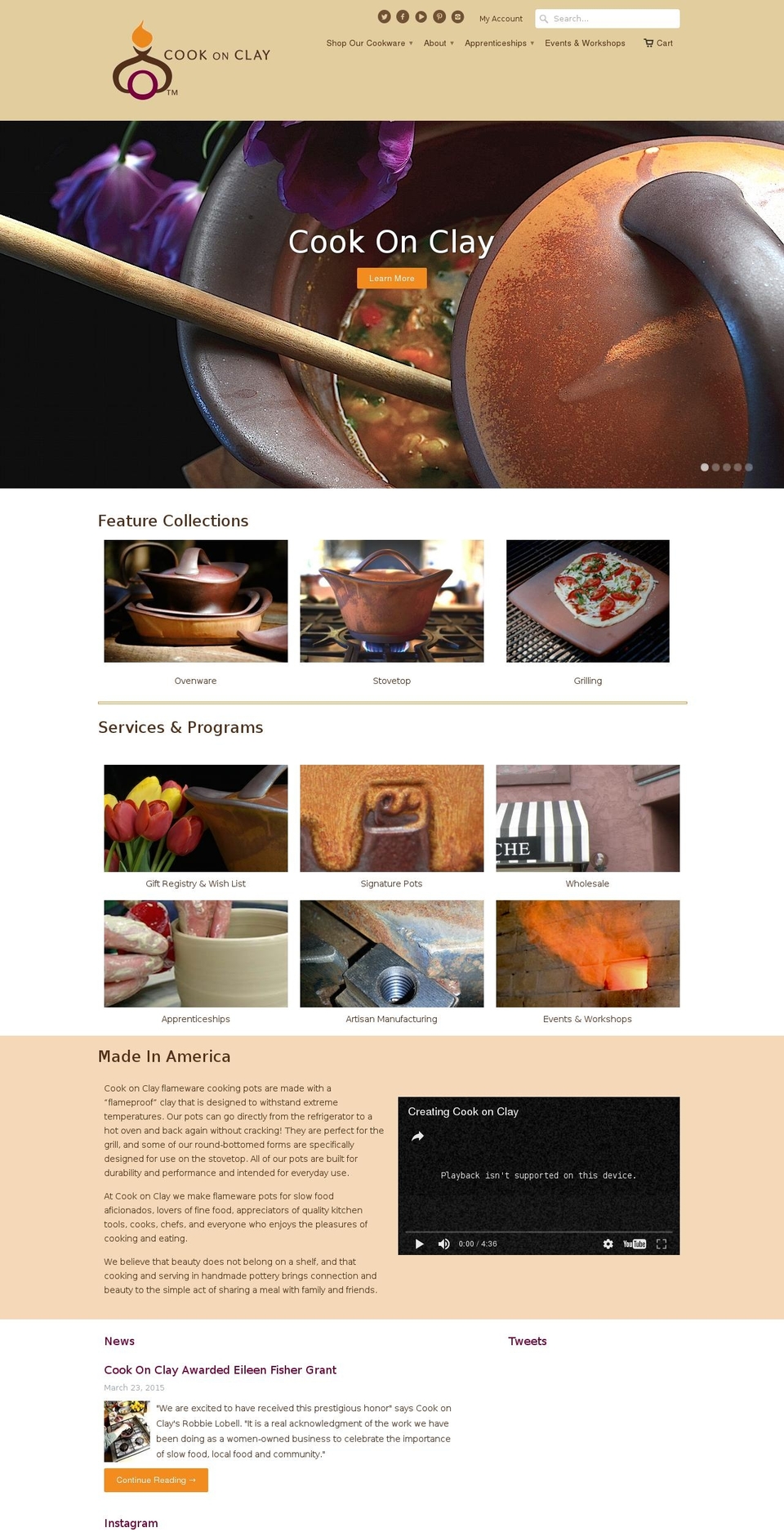 eatonclay.com shopify website screenshot