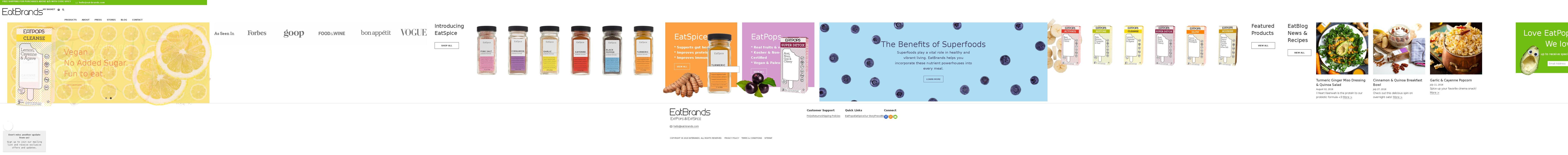 Release-20180226-5 Shopify theme site example eatpops.com