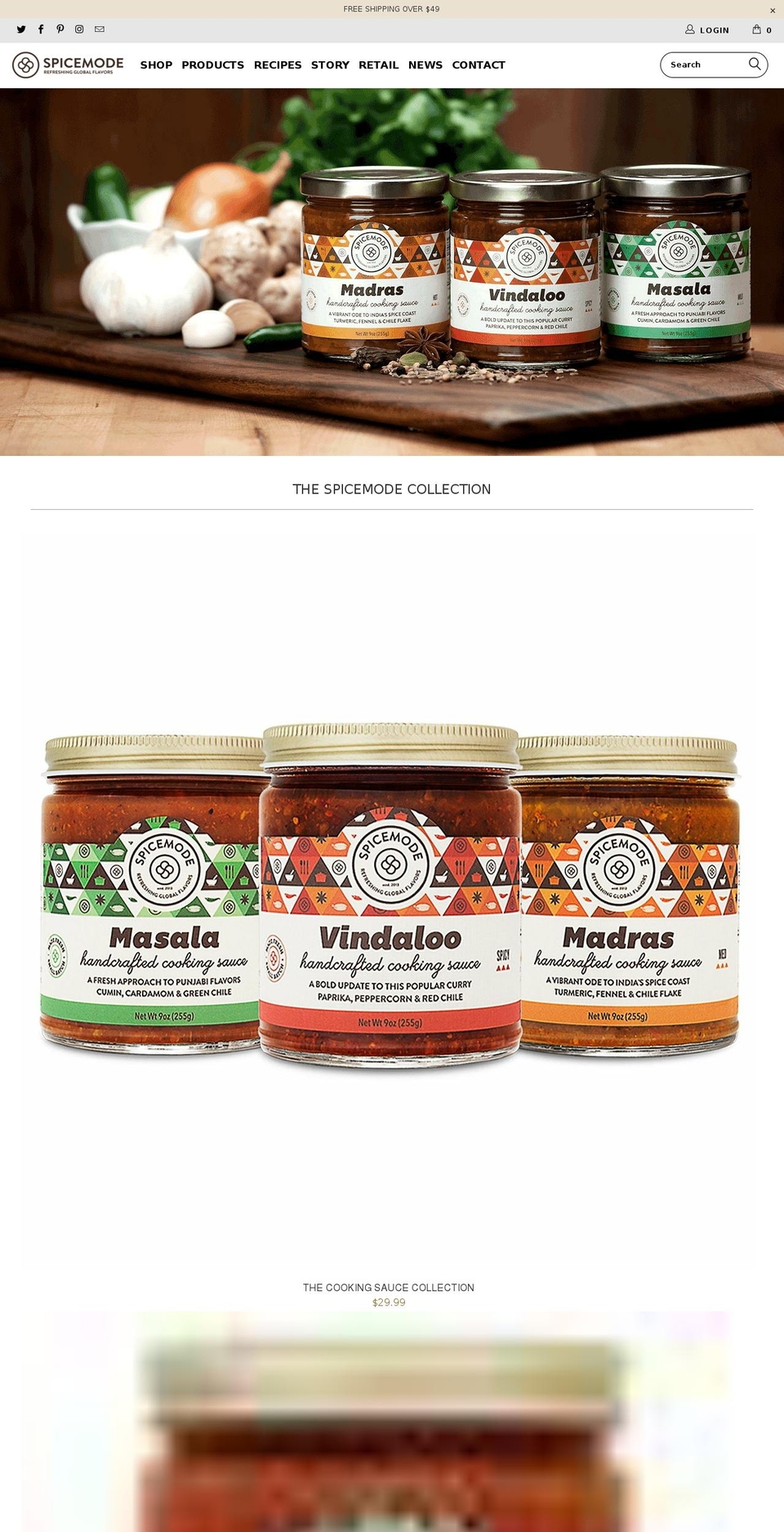 eatspicemode.com — Shopify storefront screenshot