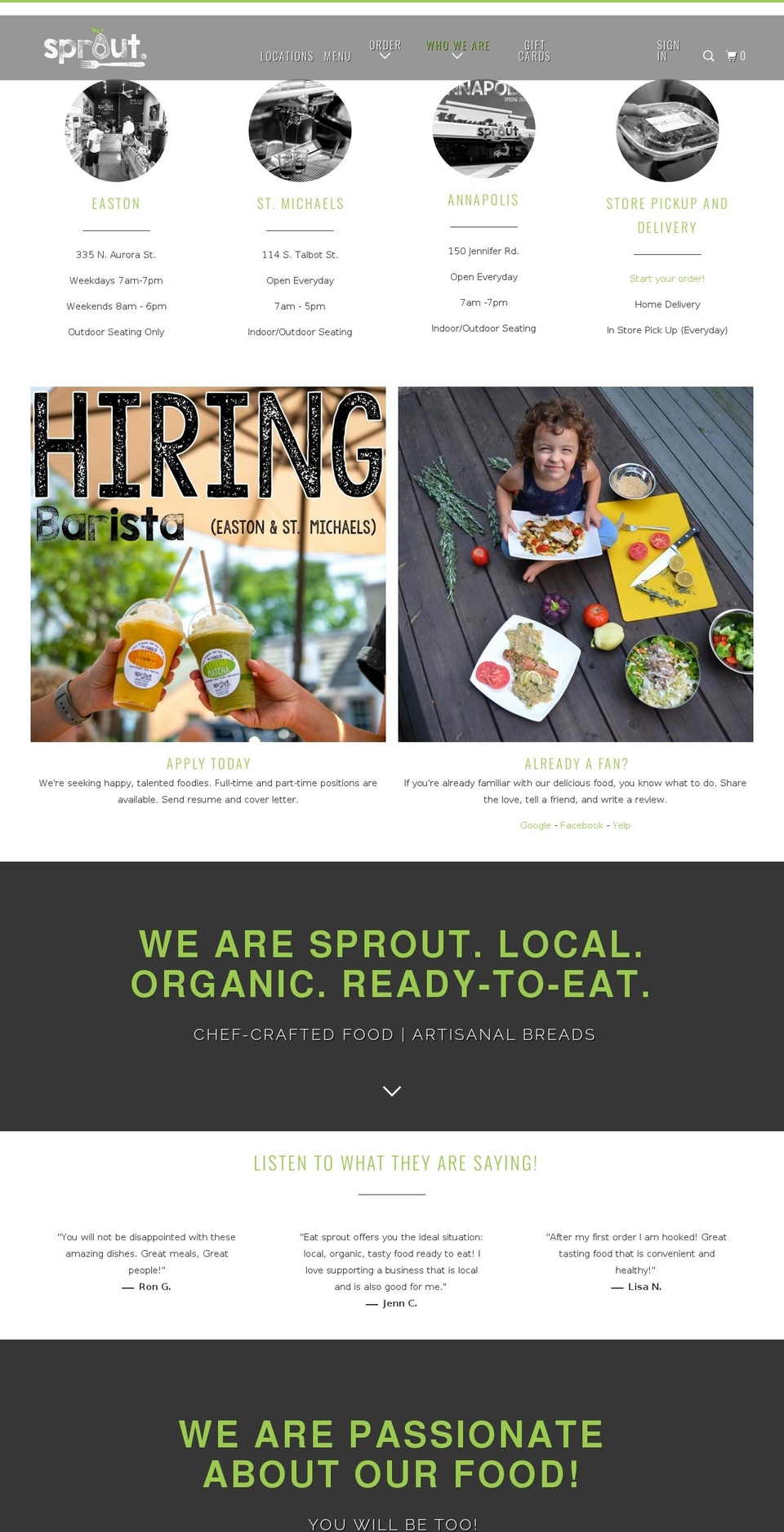 eatsprout.myshopify.com shopify website screenshot