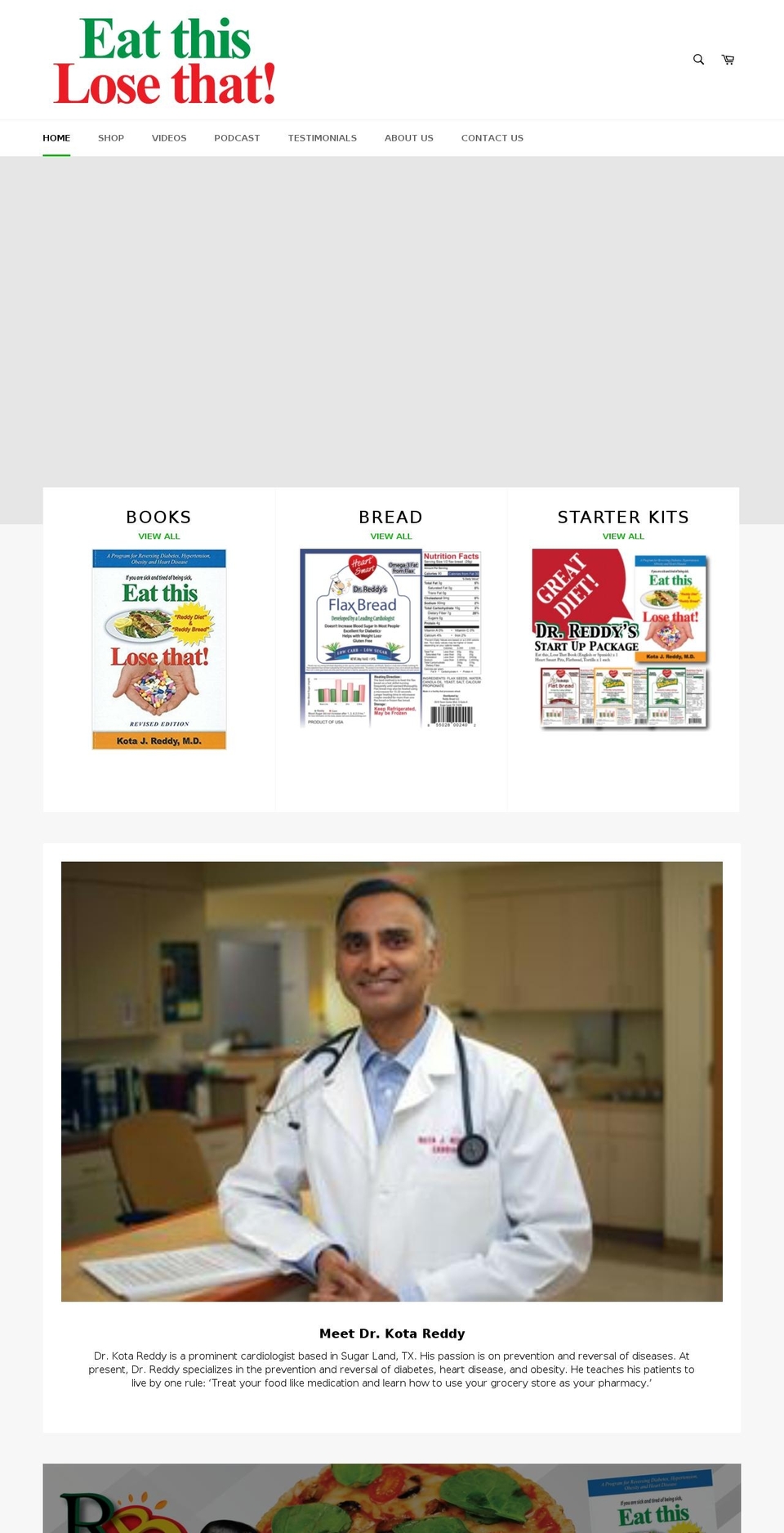 eatthislosethat.com — Shopify storefront screenshot