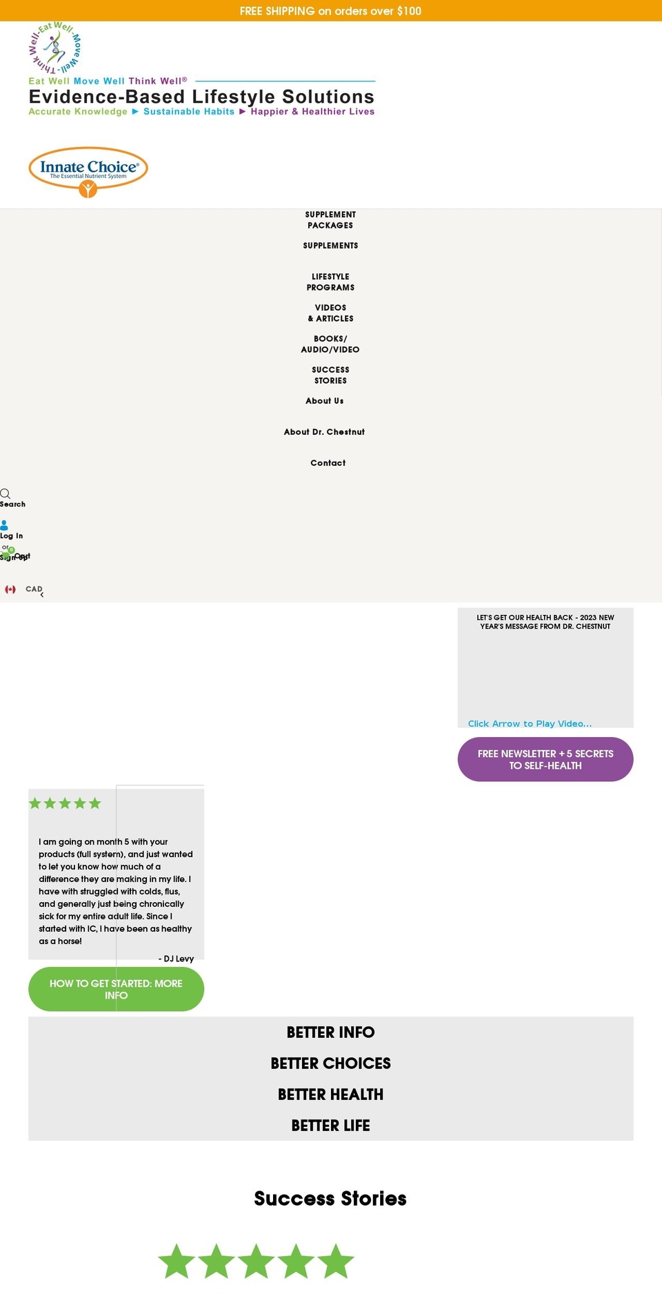 eatwellmovewellthinkwell.ca shopify website screenshot