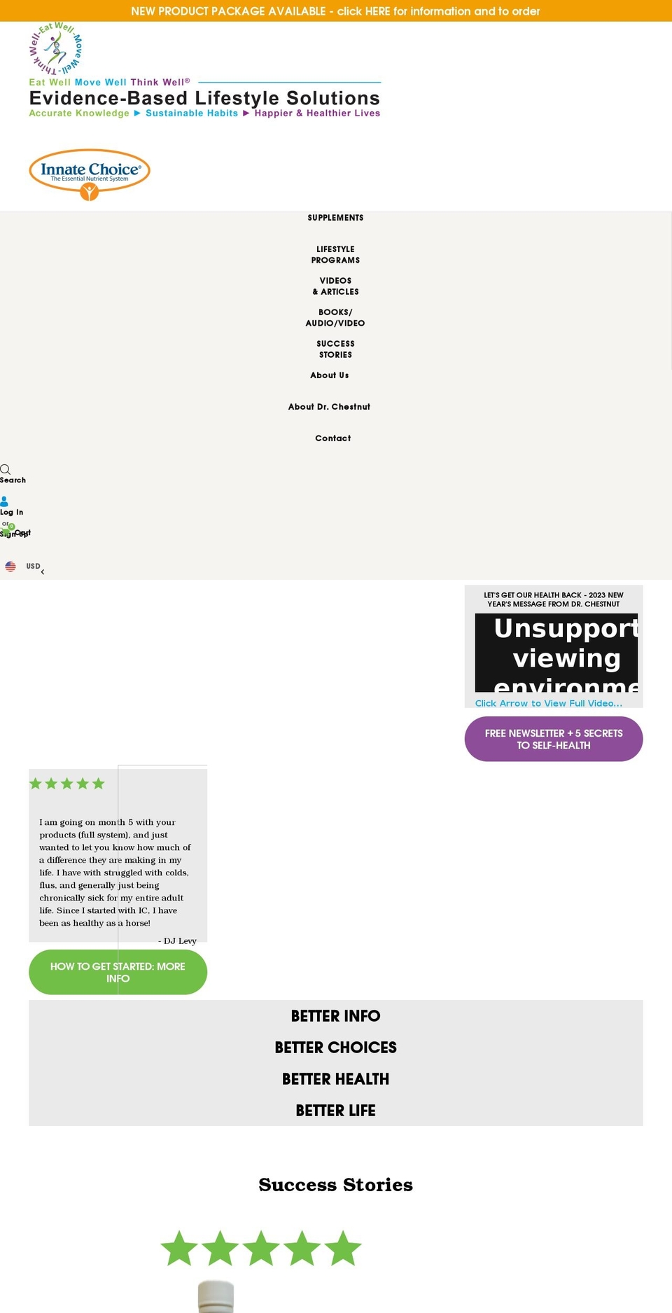 eatwellmovewellthinkwell.com shopify website screenshot