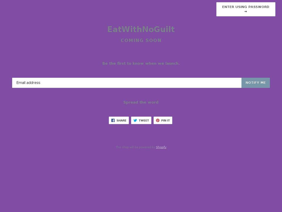 eatwithnoguilt.com — Shopify storefront screenshot