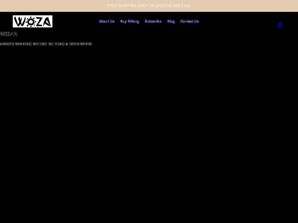 eatwoza.com shopify website screenshot