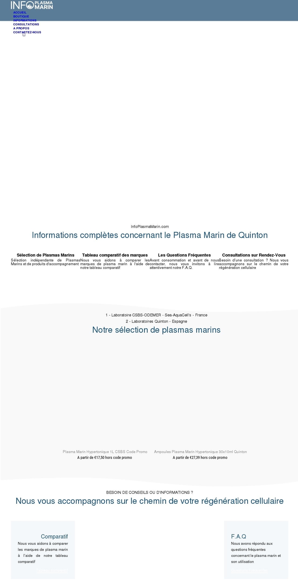 eaudemertonique.com — Shopify storefront screenshot