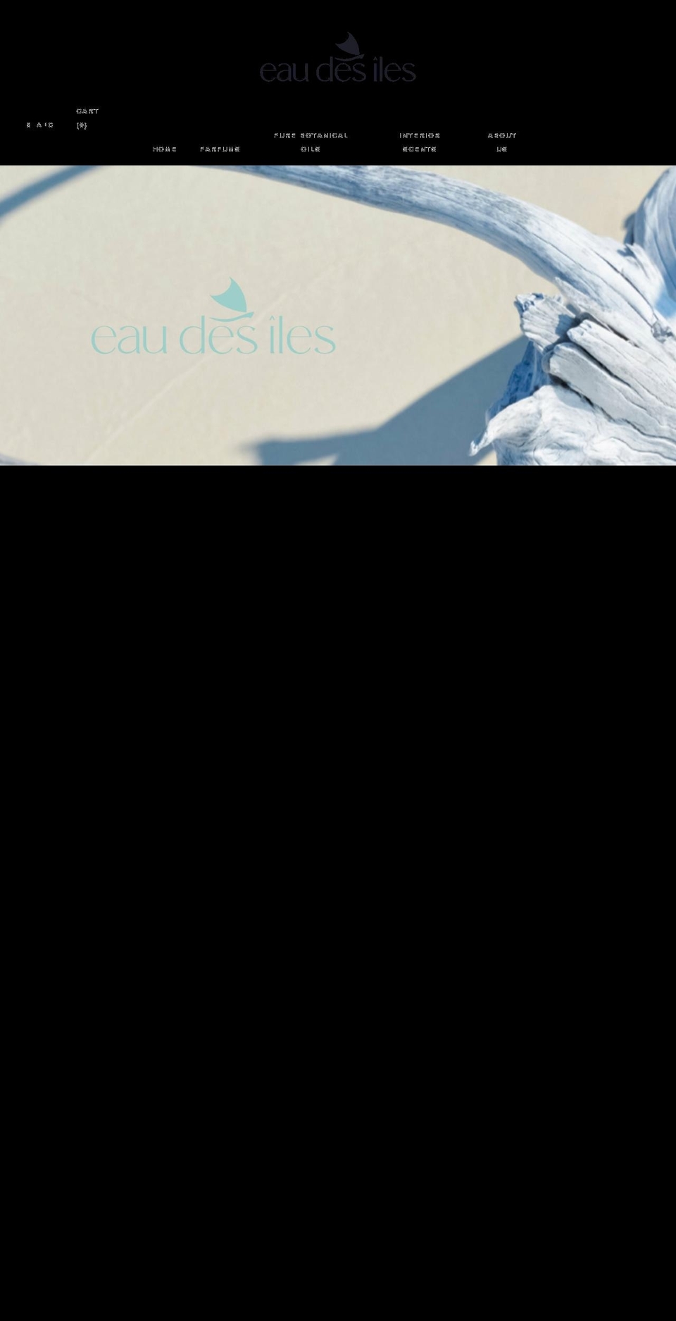 eaudesiles.com shopify website screenshot