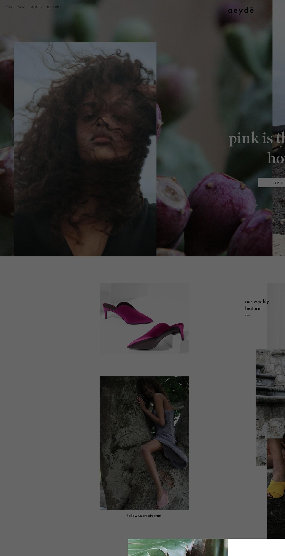 eayde.com shopify website screenshot